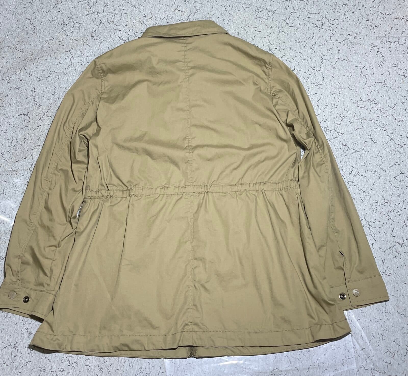 Branded thrift jacket India close-up