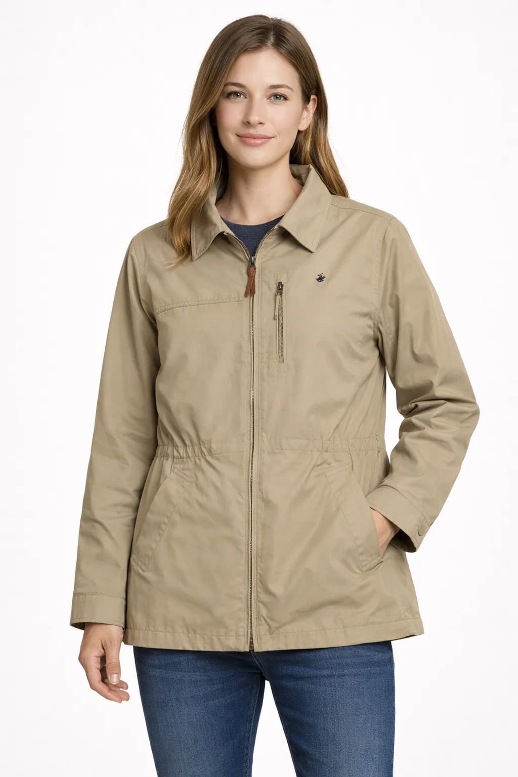 Beverly Hills Polo Club Women’s Beige Utility Jacket L