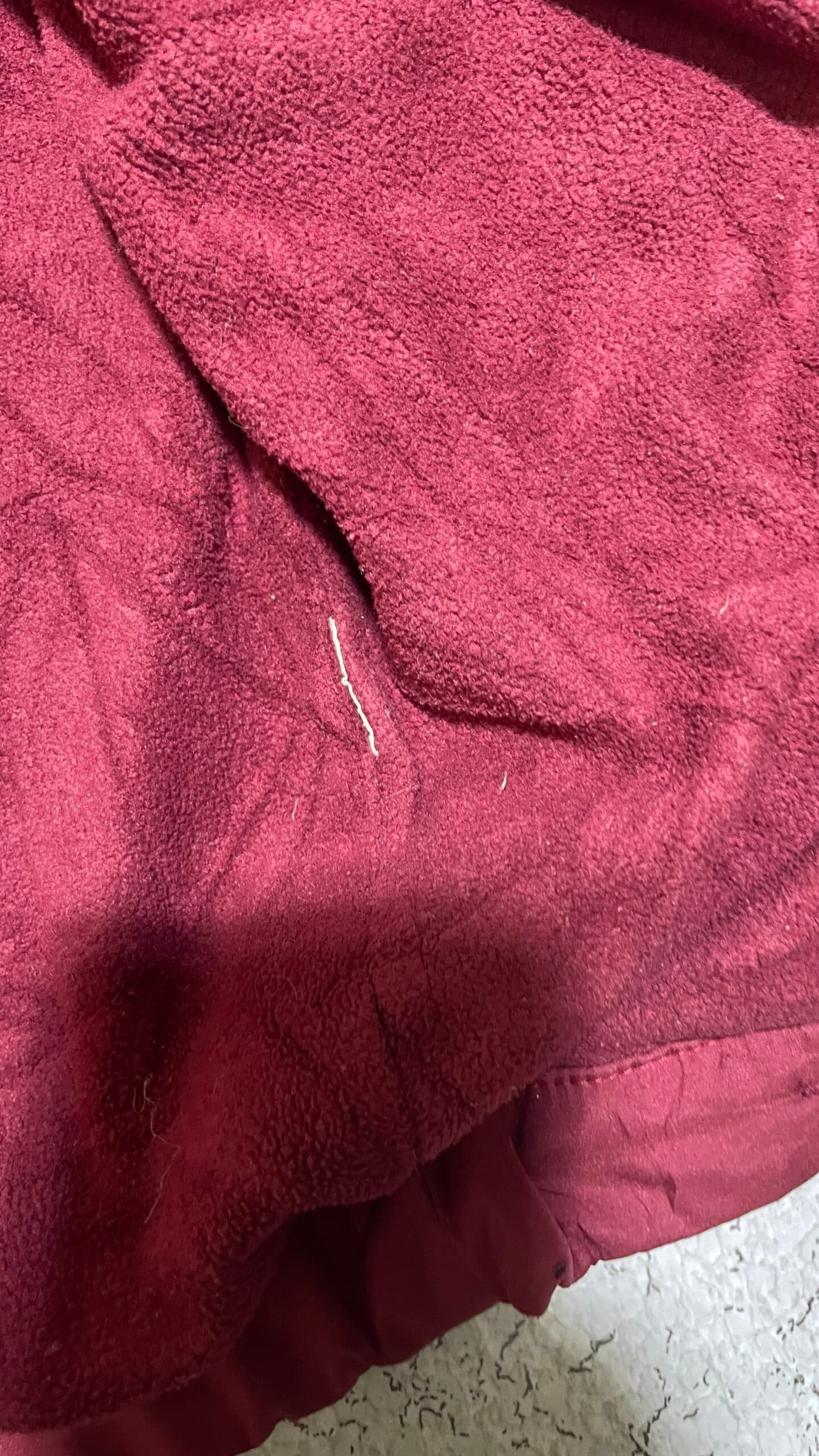 Branded thrift jacket India close-up