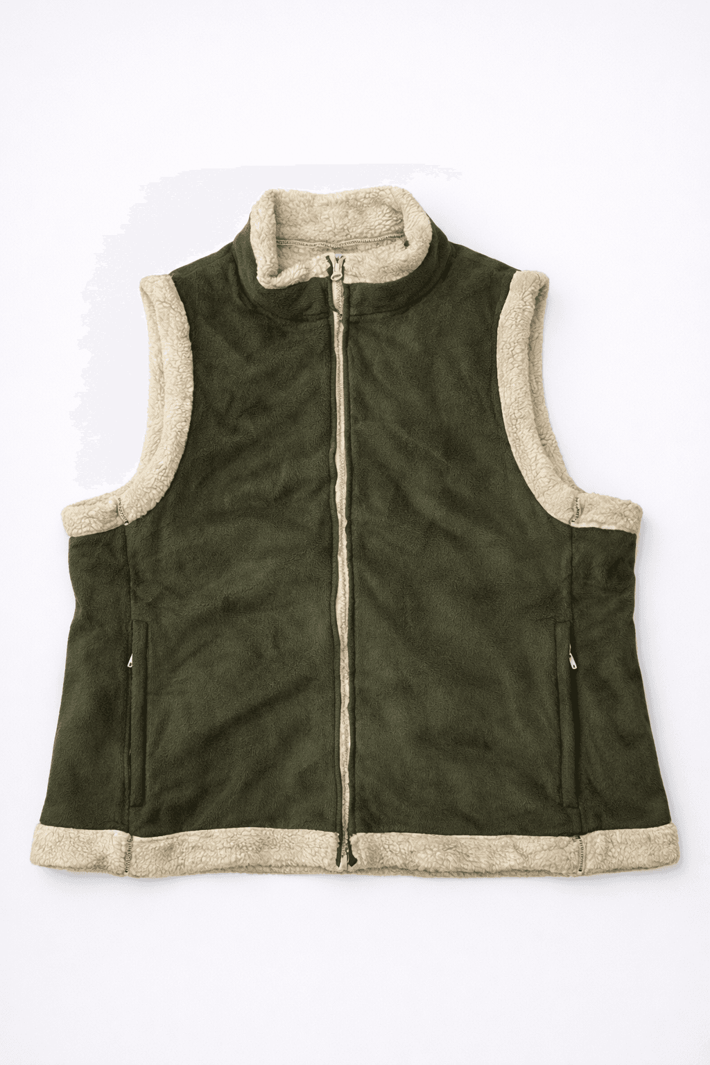 Branded thrift fleece jacket India detail view
