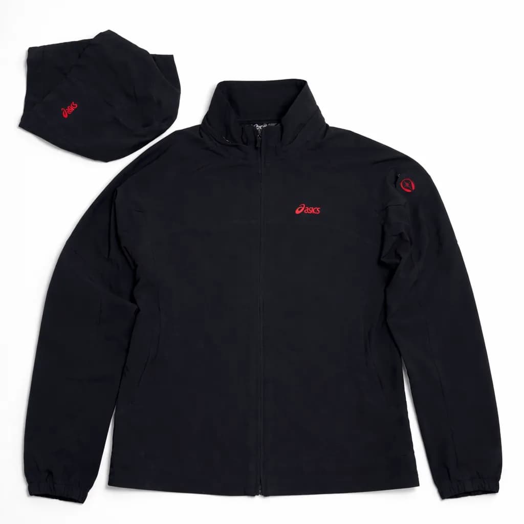 Branded thrift softshell jacket India back view