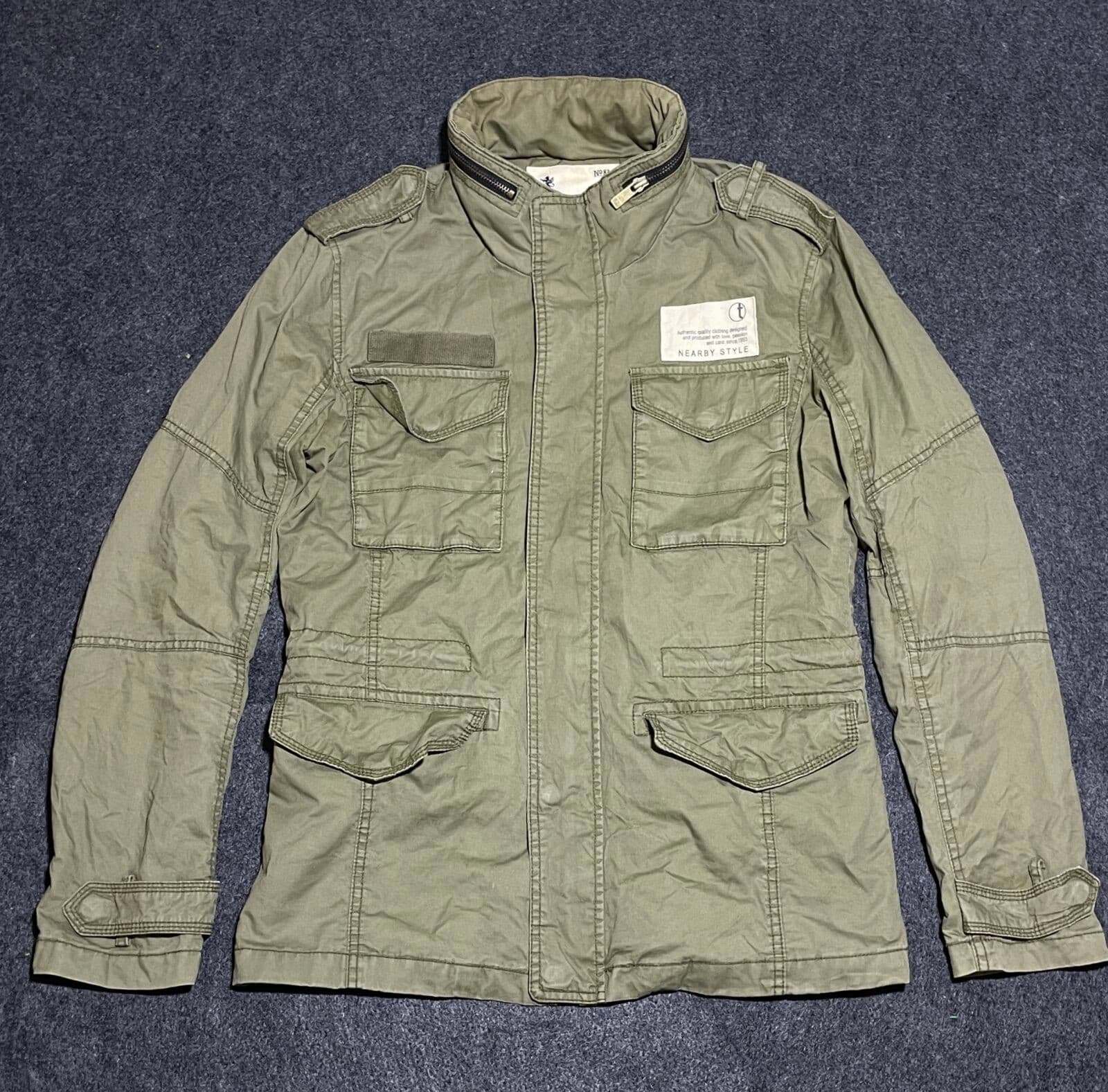 Branded thrift jacket India back view