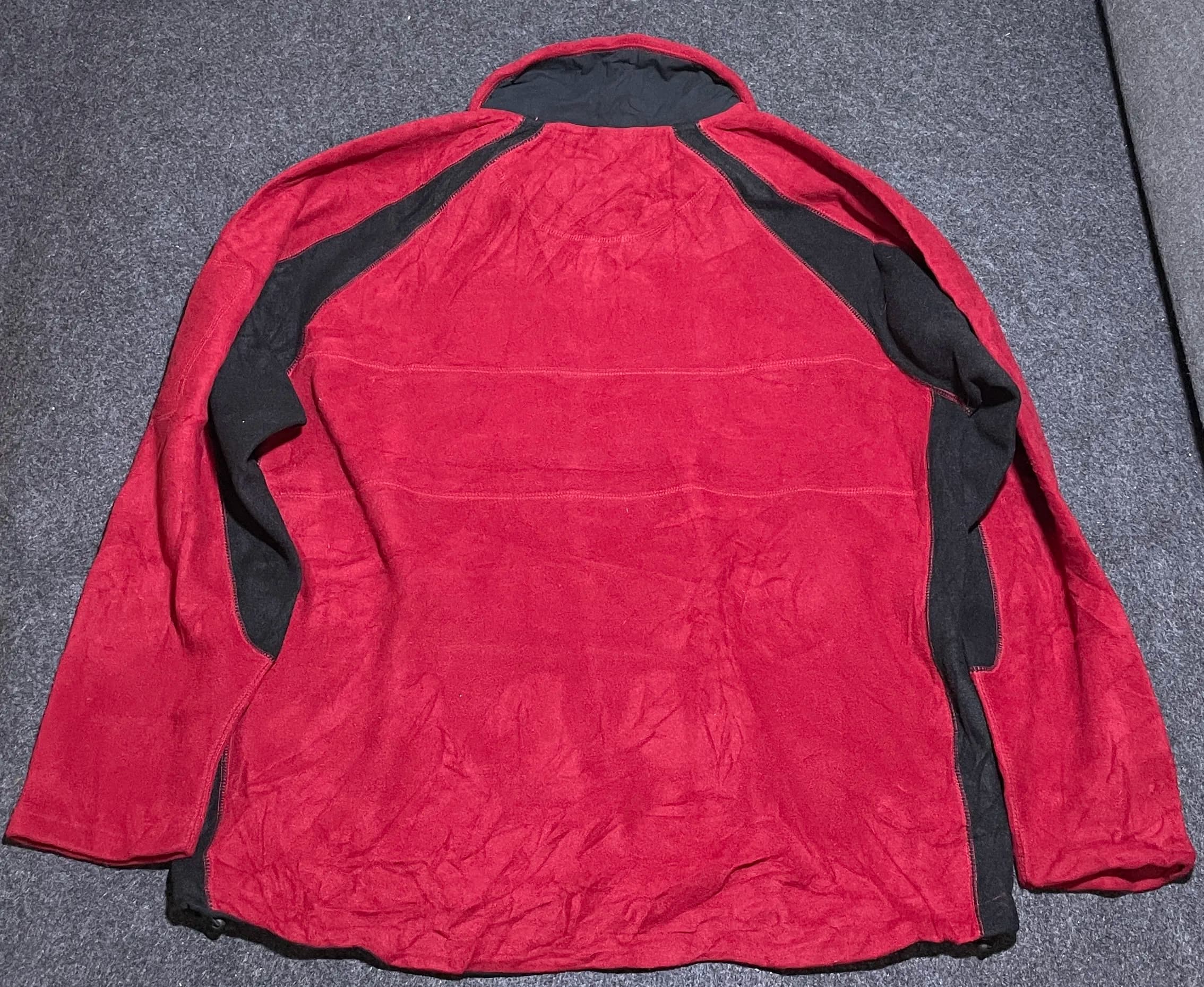 Branded thrift fleece jacket India back view