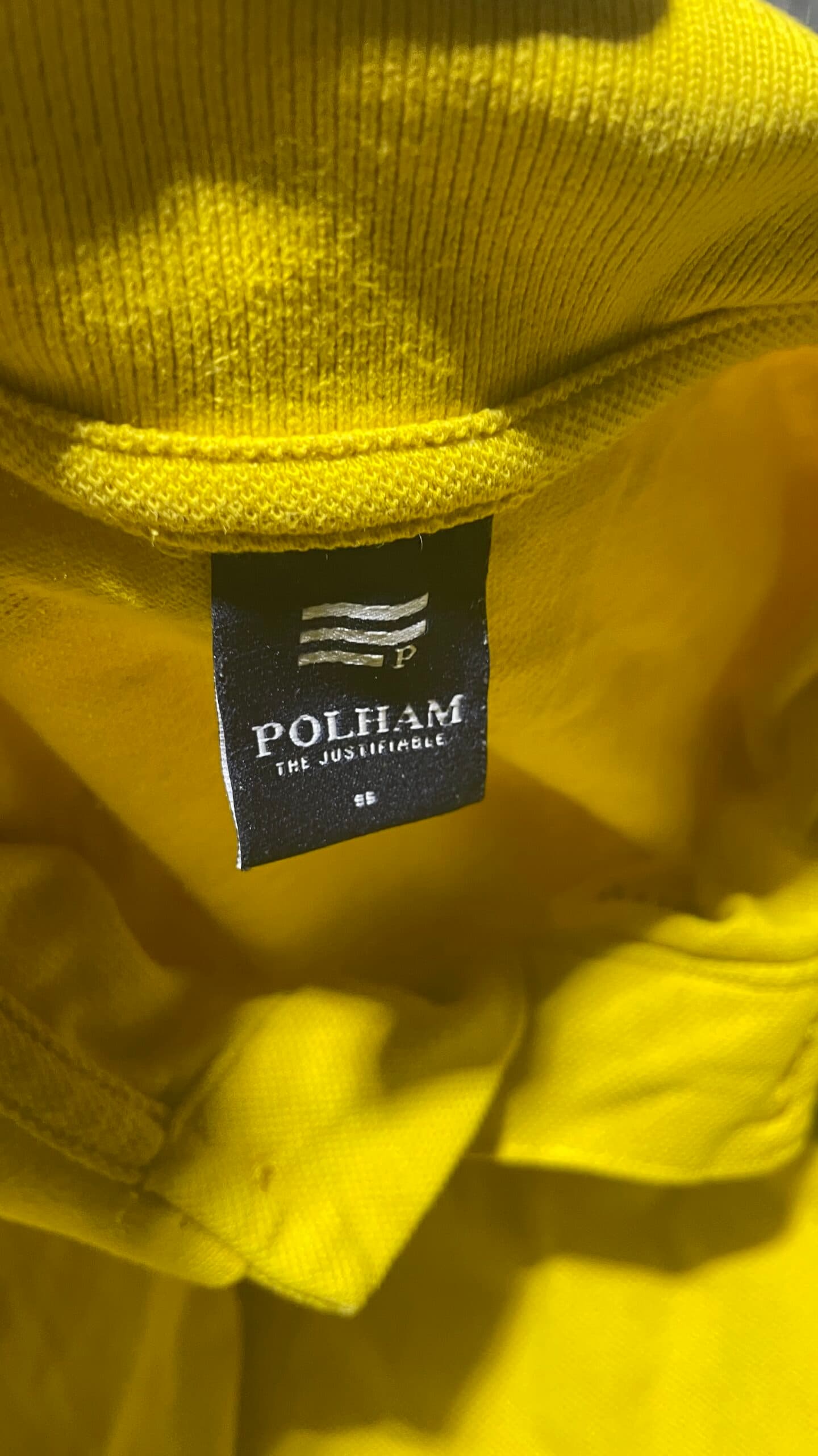 Branded thrift polo shirt India detail view