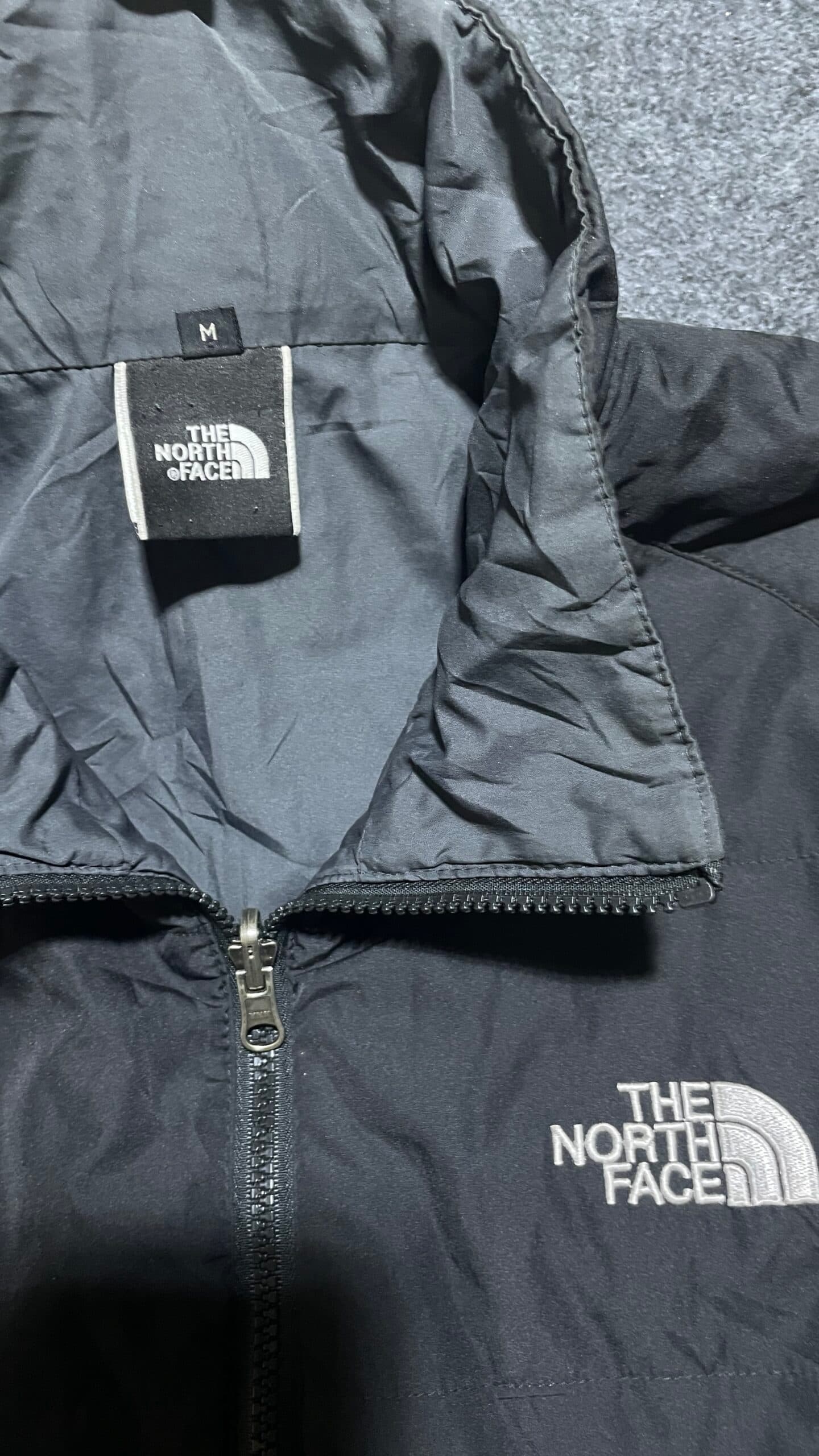 The North Face thrift winter jacket India close-up
