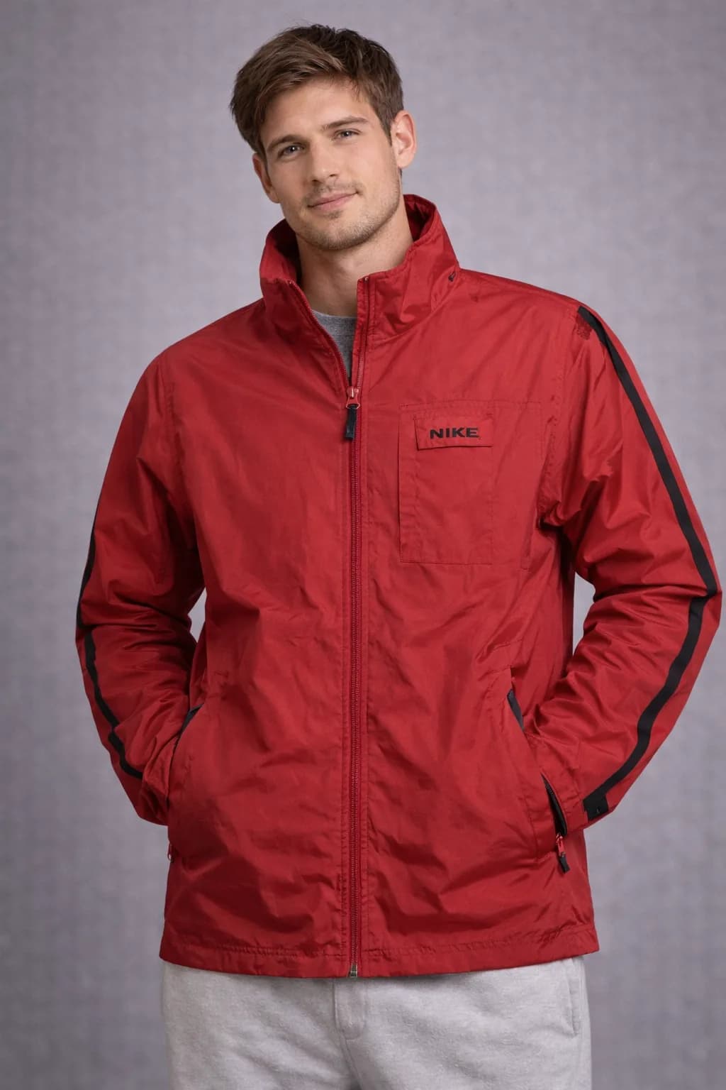 Nike thrift windbreaker jacket India