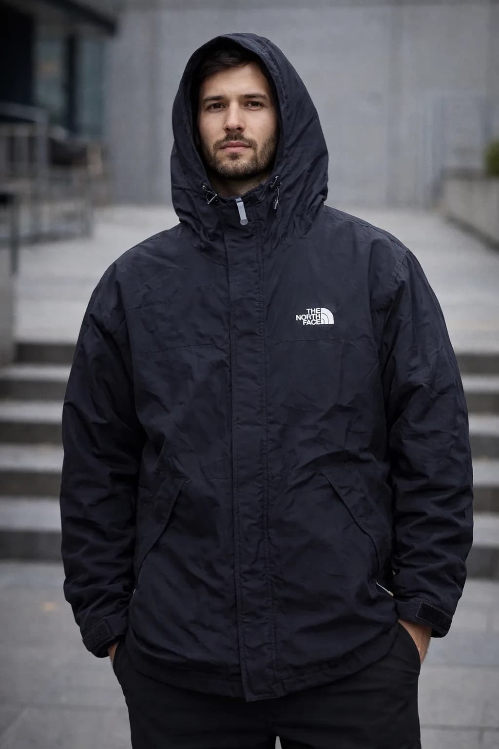 The North Face Hooded Winter Jacket Black Xxl