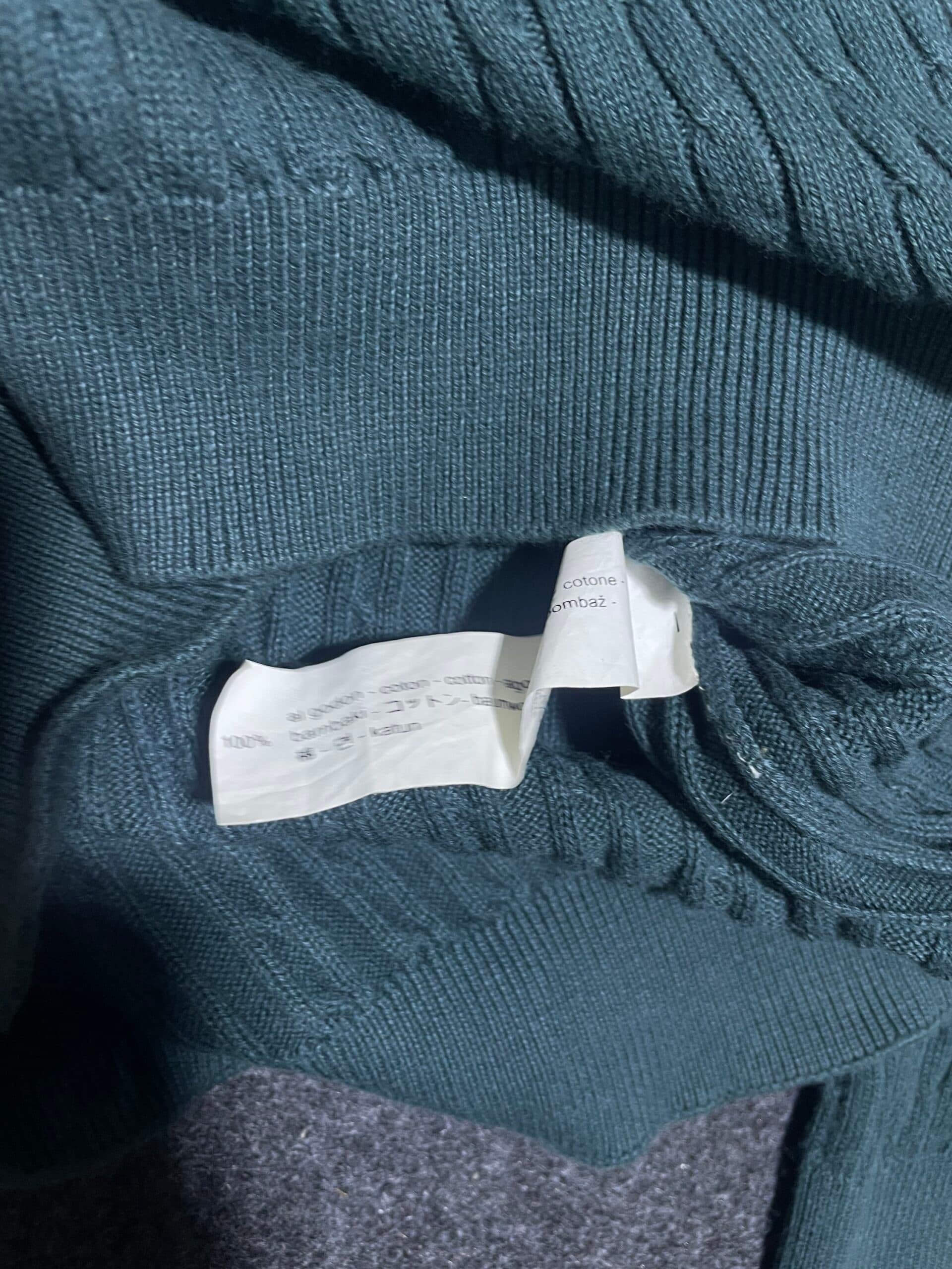Zara thrift sweater India close-up