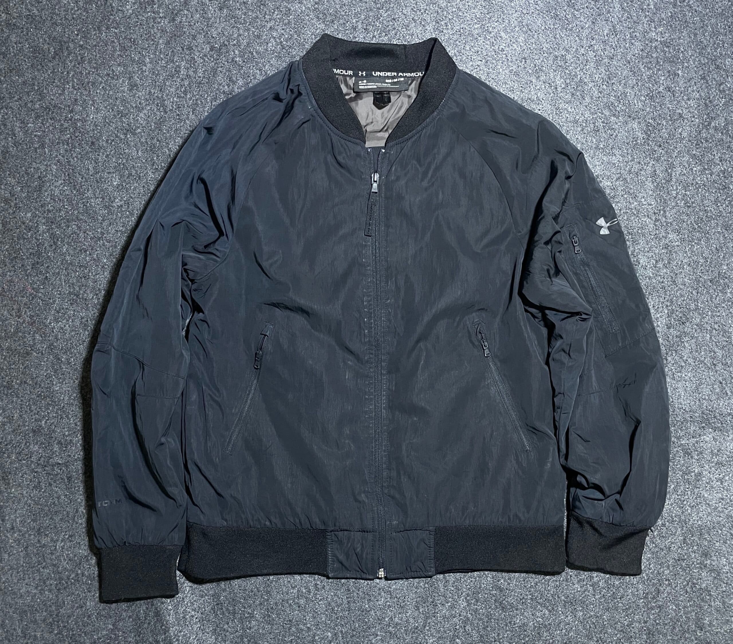 Under Armour thrift bomber jacket India back view