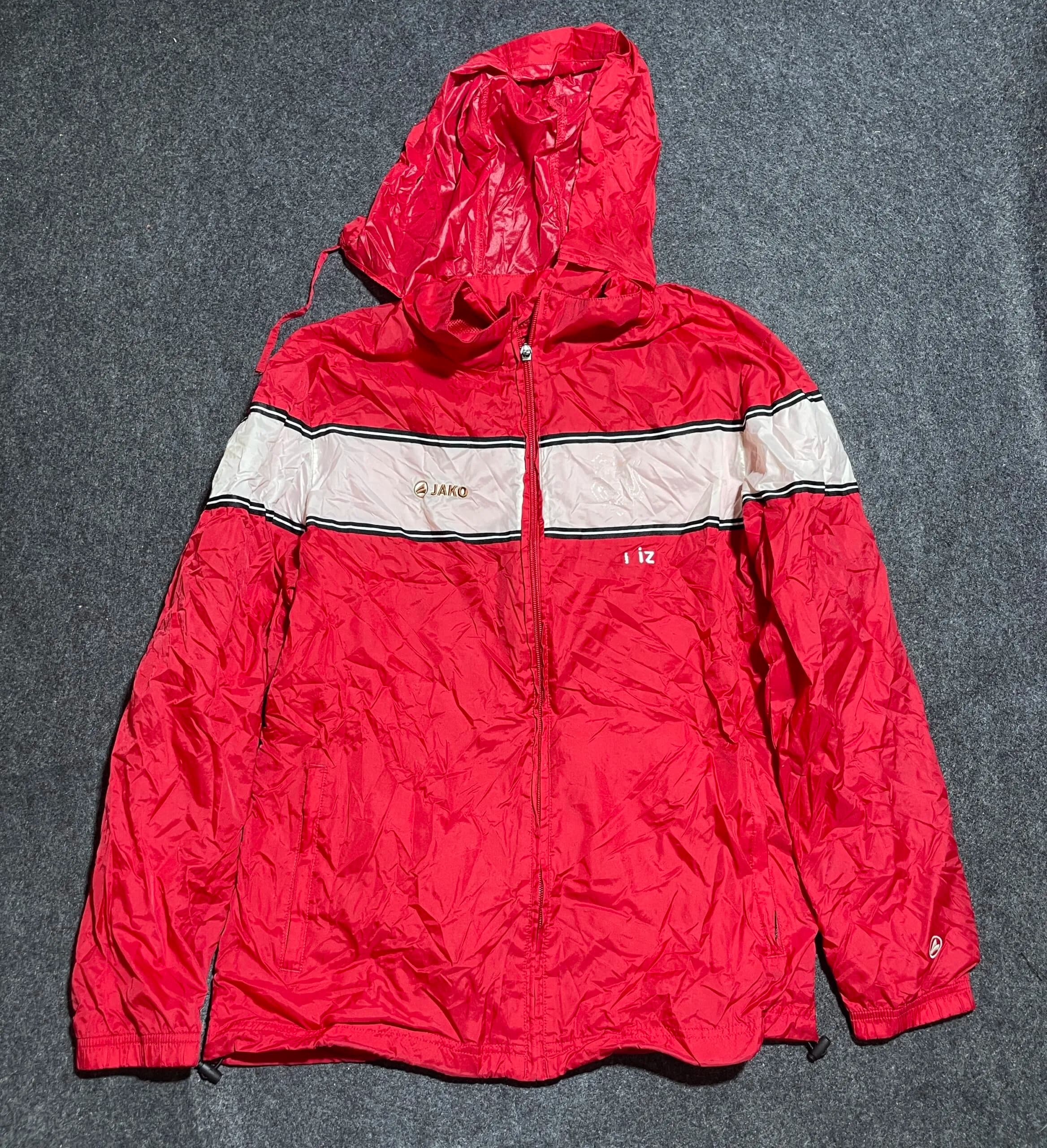 Jako Sports Raincoat Red M Made In Japan thrift clothing India