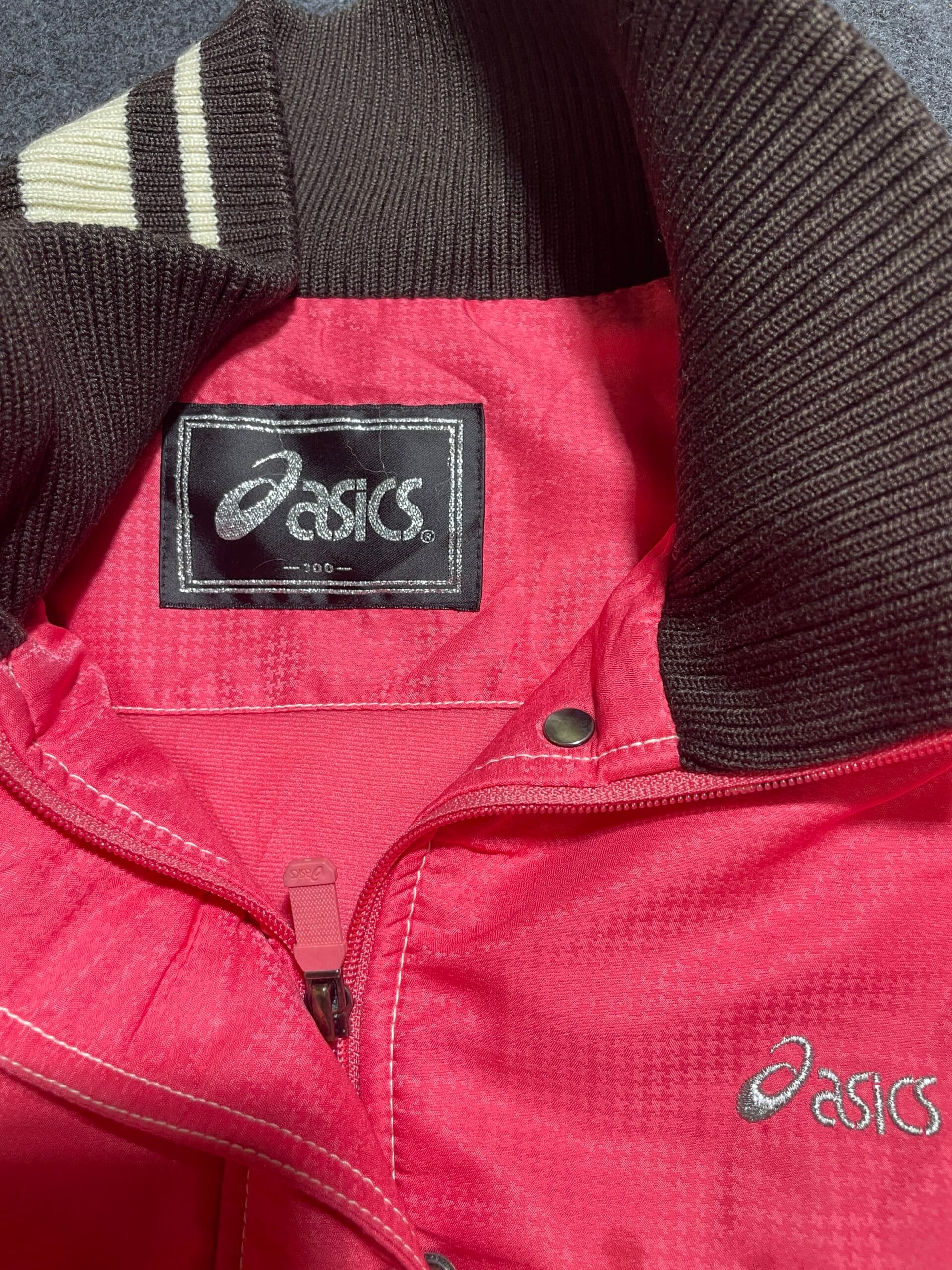 Branded thrift winter jacket India close-up