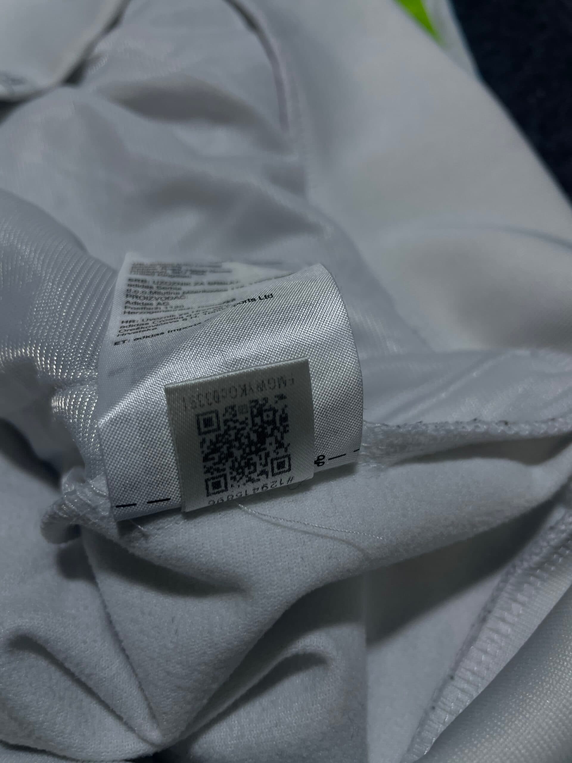 Adidas thrift track jacket India close-up