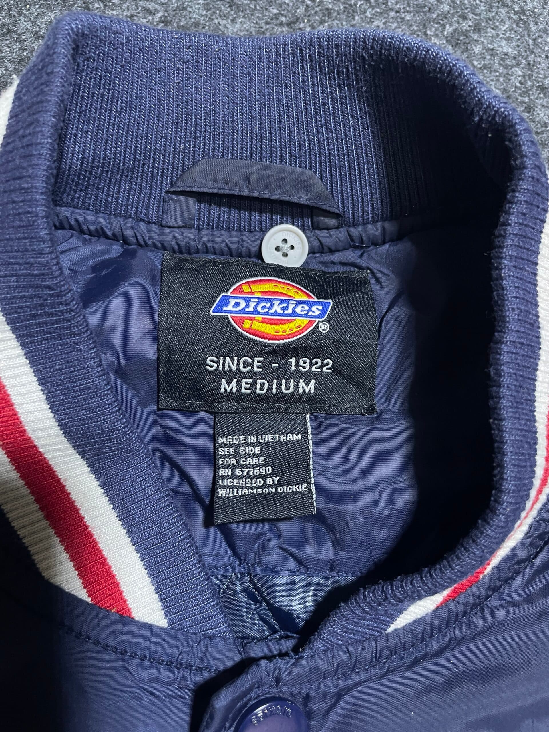 Branded thrift bomber jacket India close-up