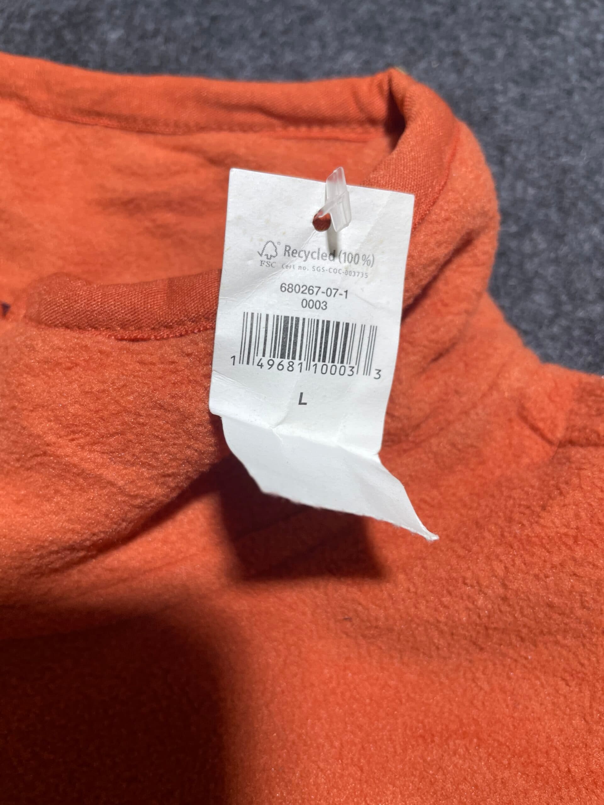 GAP thrift fleece jacket India close-up