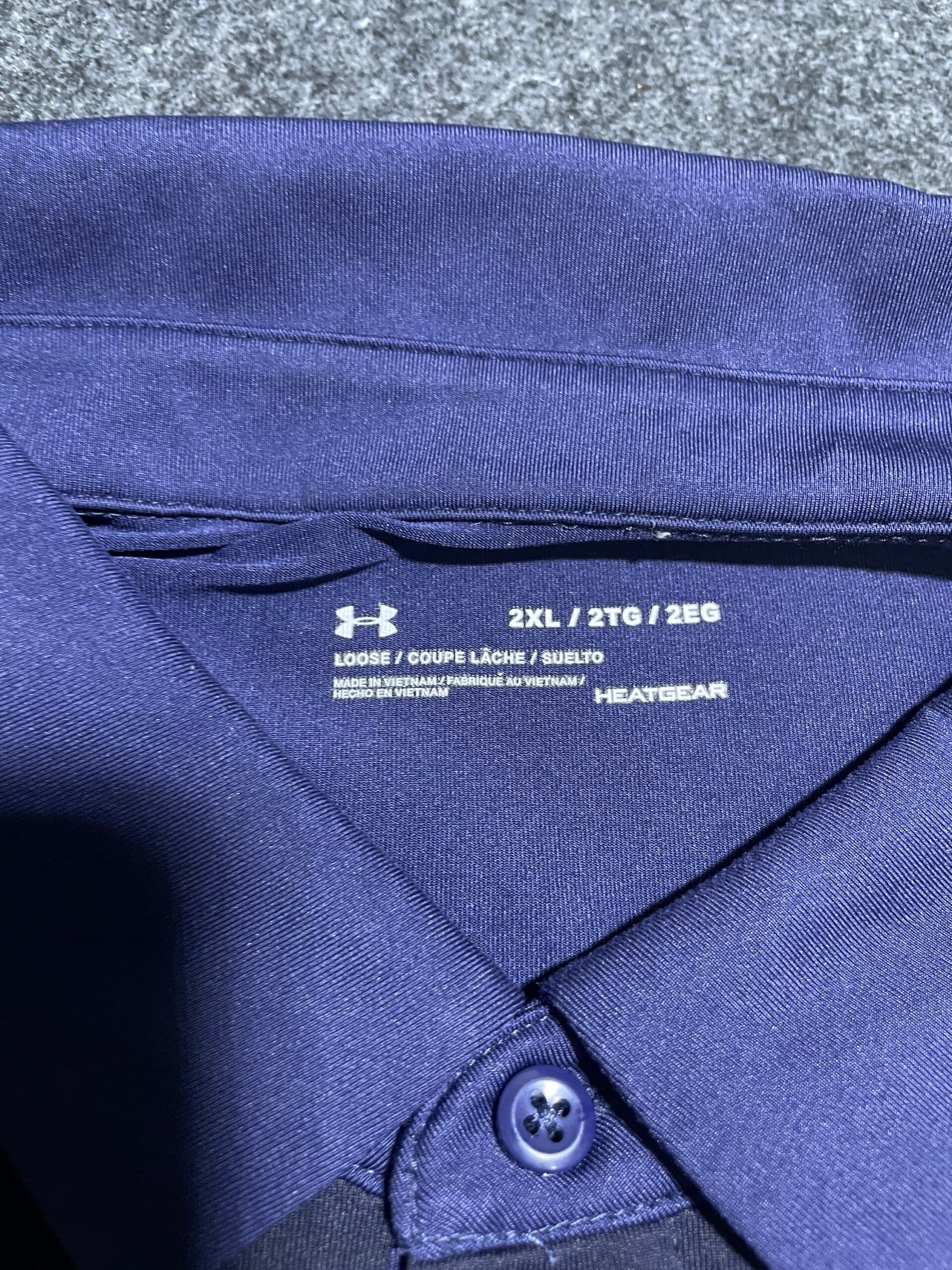 Under Armour thrift polo shirt India detail view