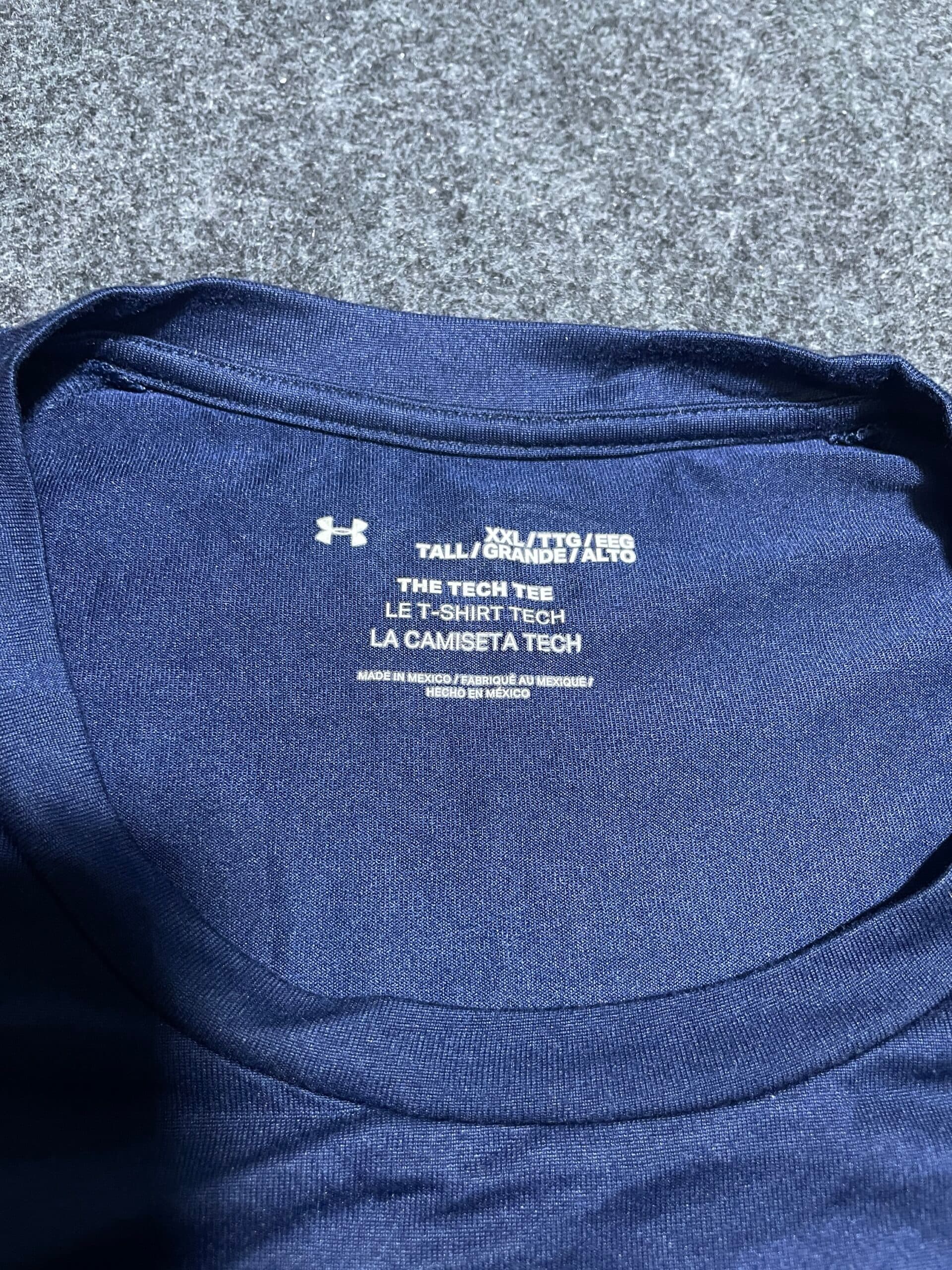Under Armour thrift t-shirt India detail view