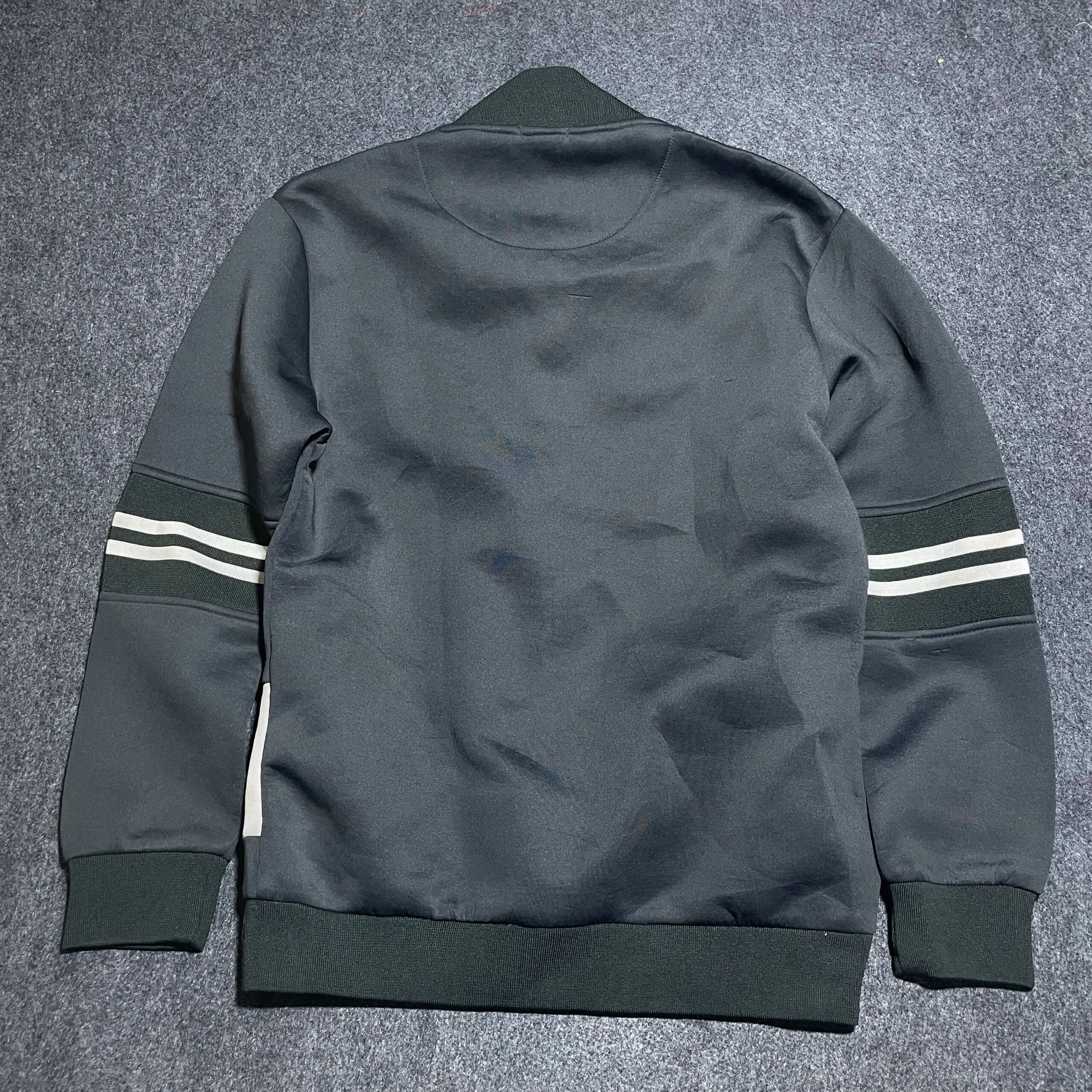 Branded thrift bomber jacket India detail view