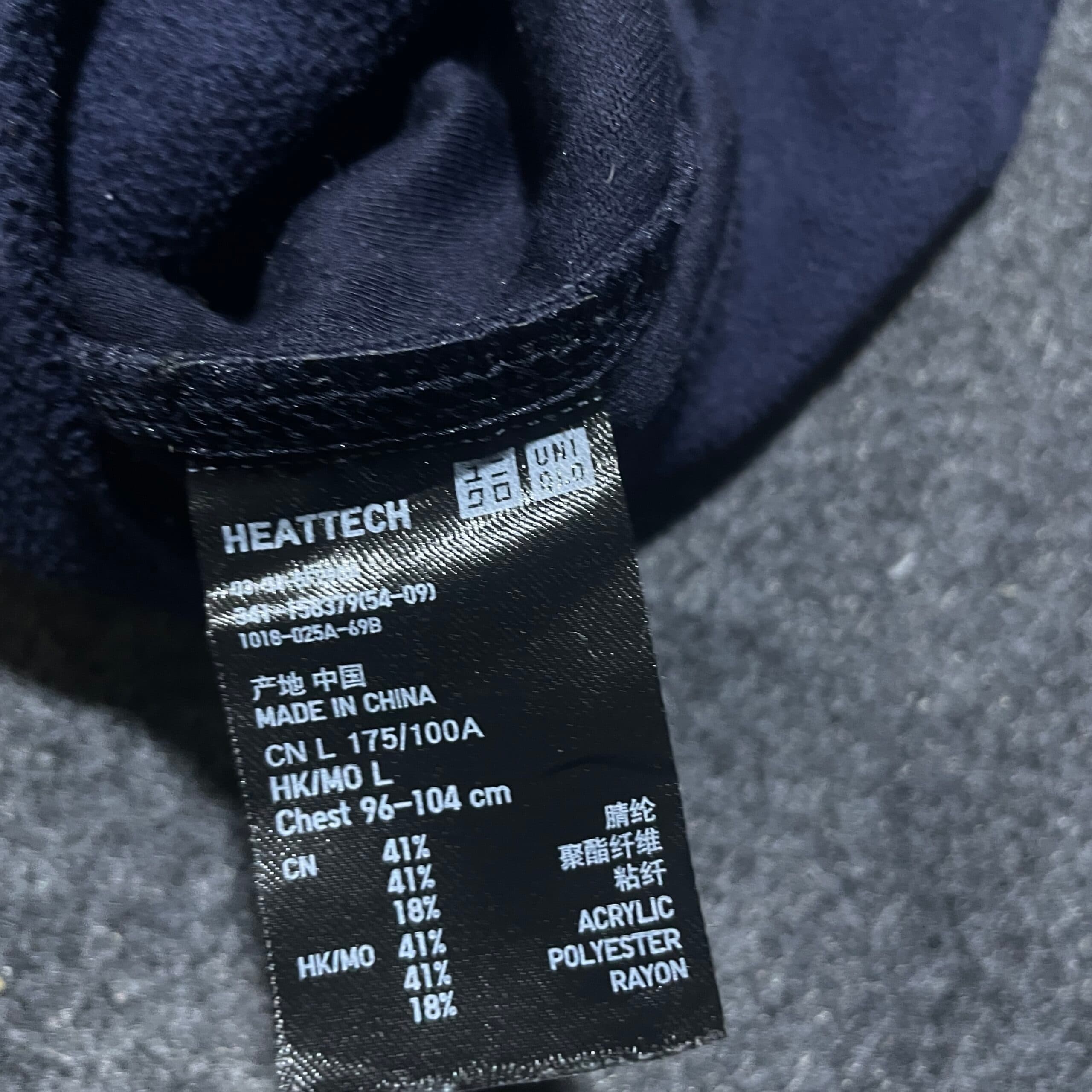 Uniqlo thrift fleece jacket India close-up