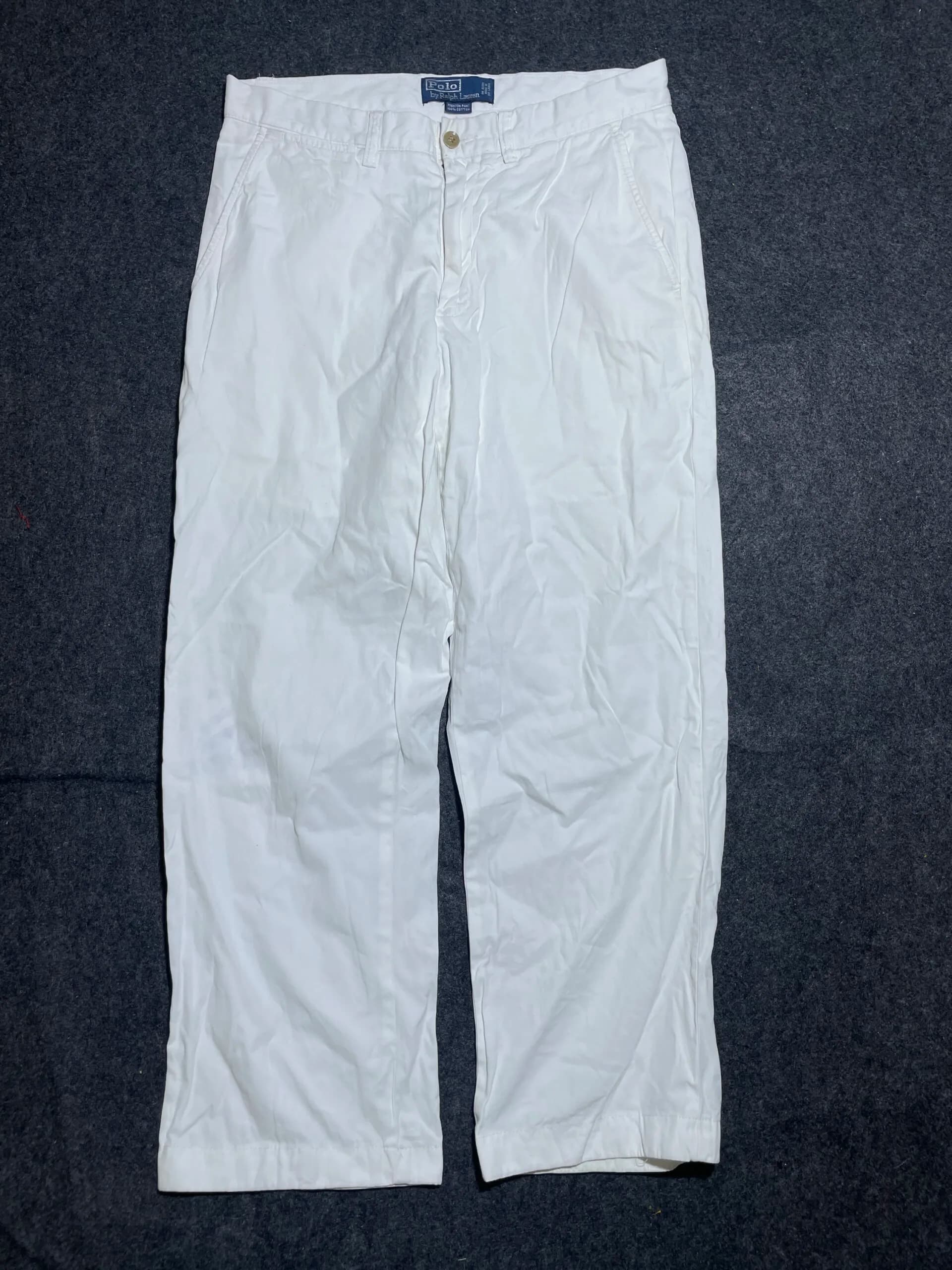 Ralph Raulen Polo Original Formal Pant 100% Cotton White M