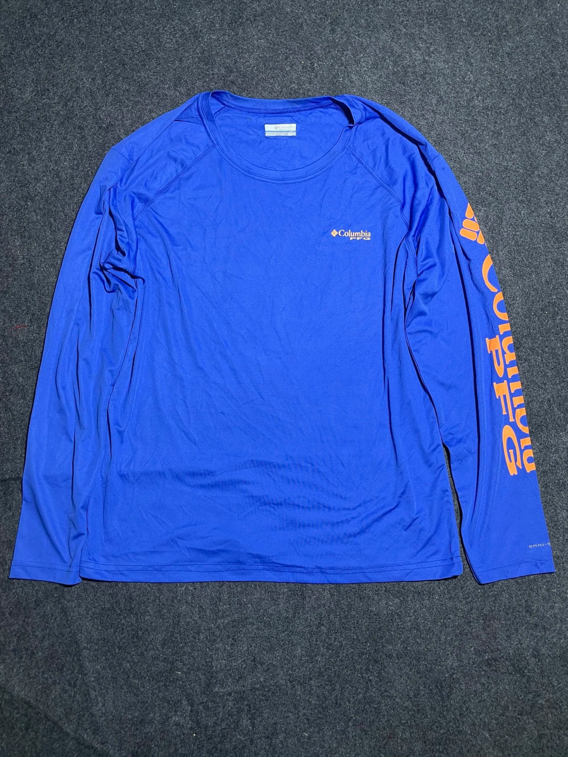 Columbia PFG Omni Shade Tshirt Blue XL