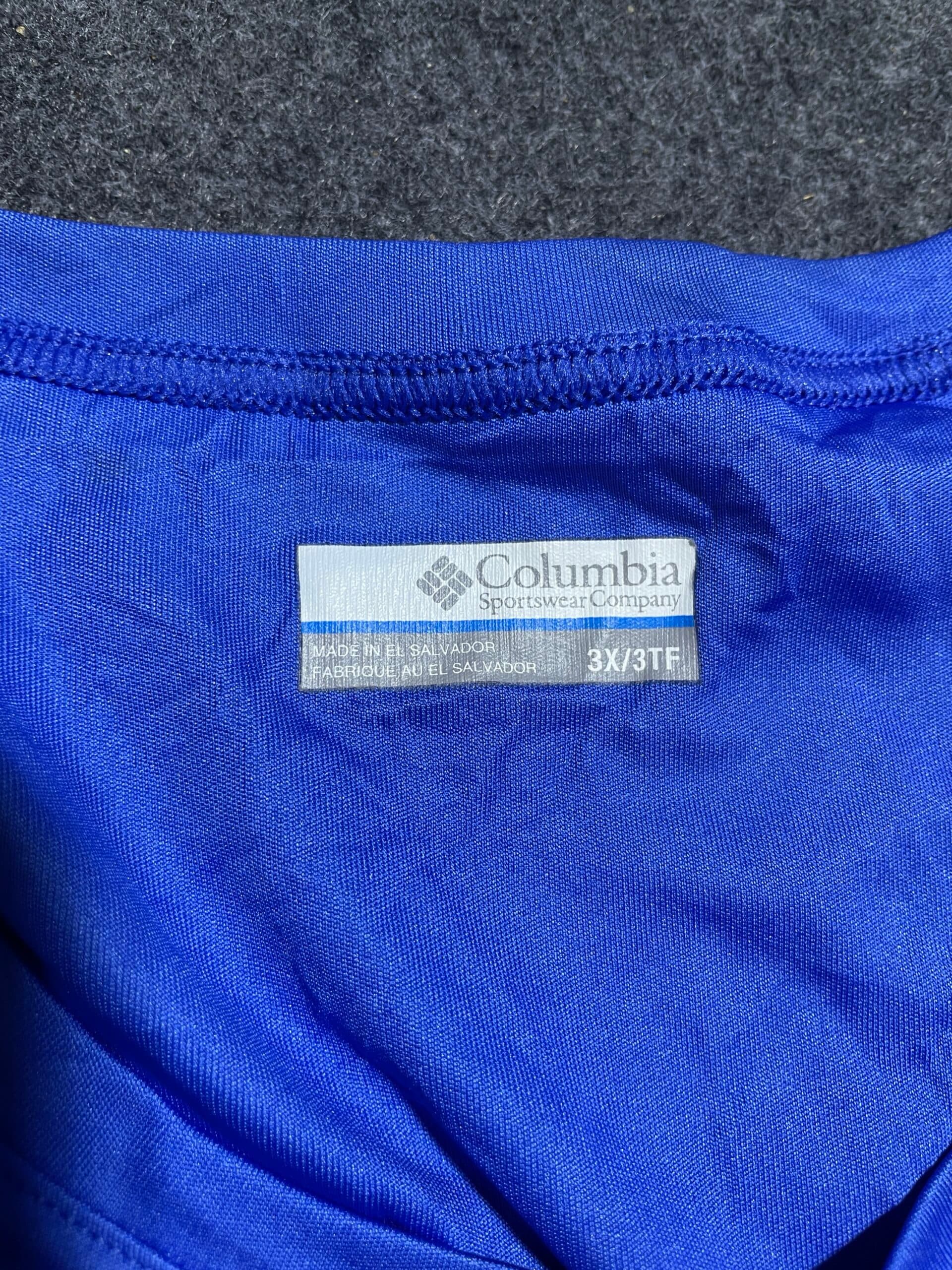 Columbia thrift t-shirt India detail view