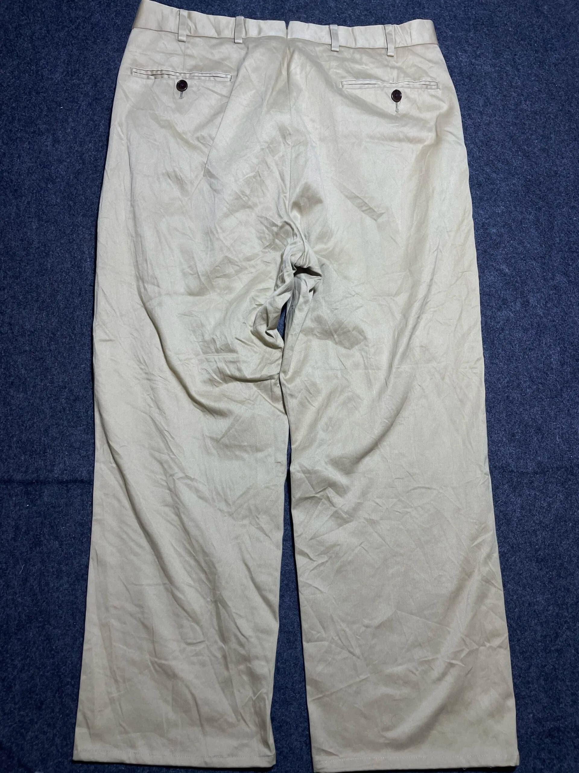 Madison Brooke Brothers Formal Pant Khaki 35 thrift clothing India back view