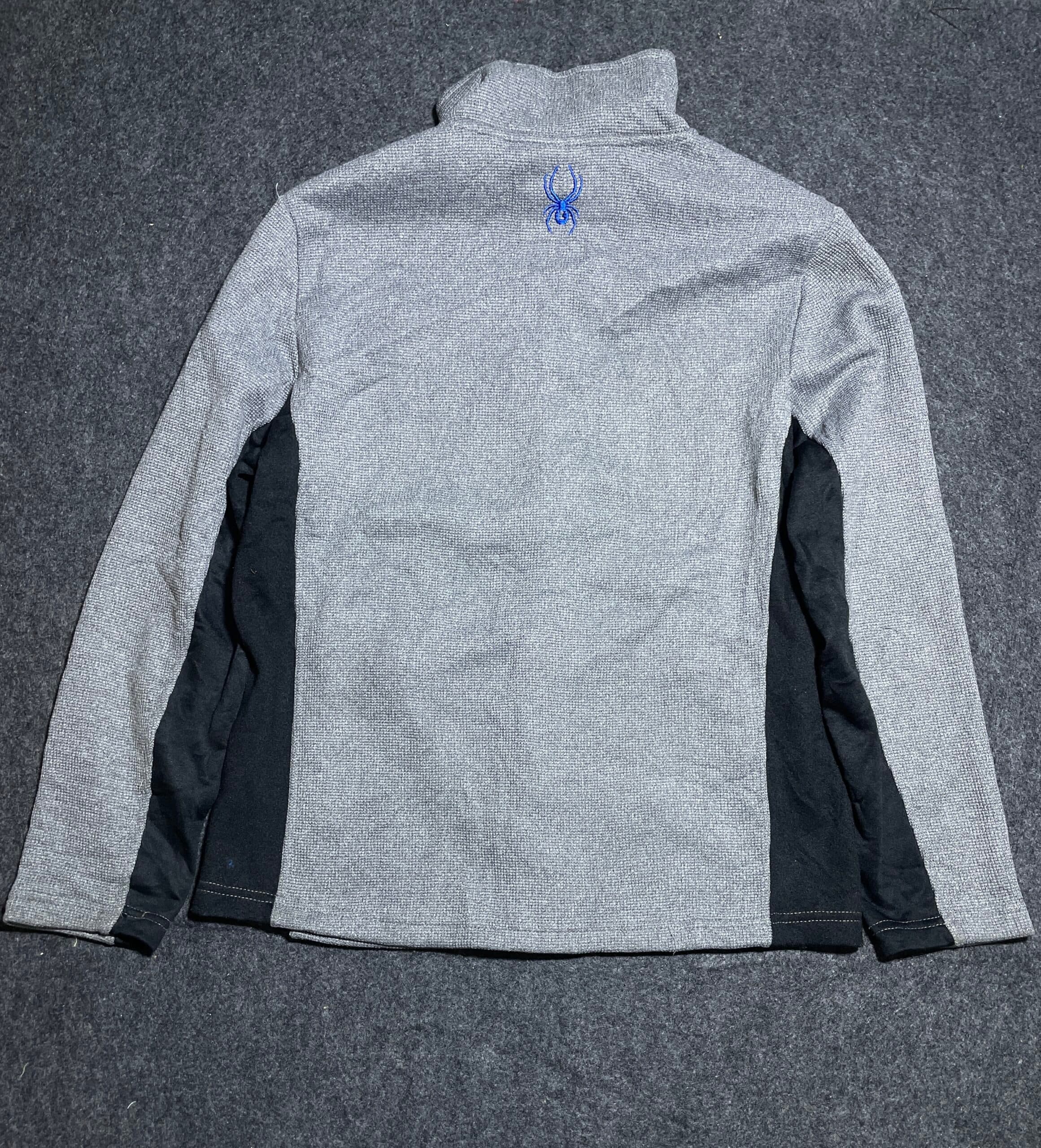 Branded thrift track jacket India detail view