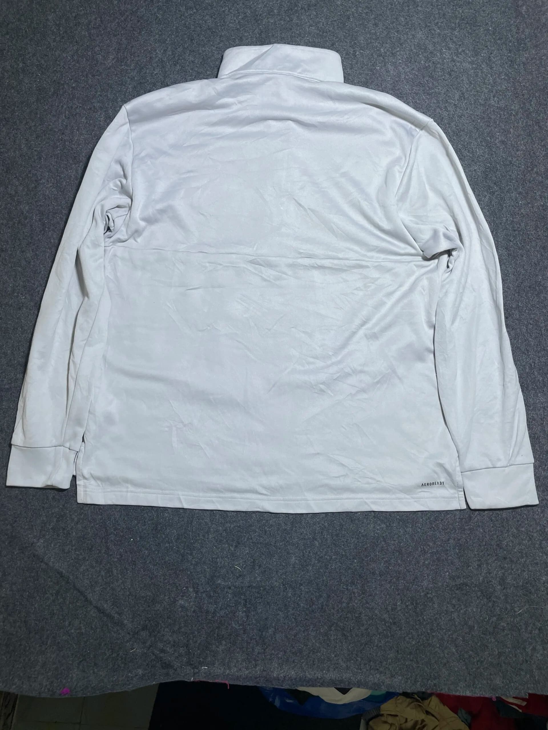 Adidas thrift t-shirt India close-up