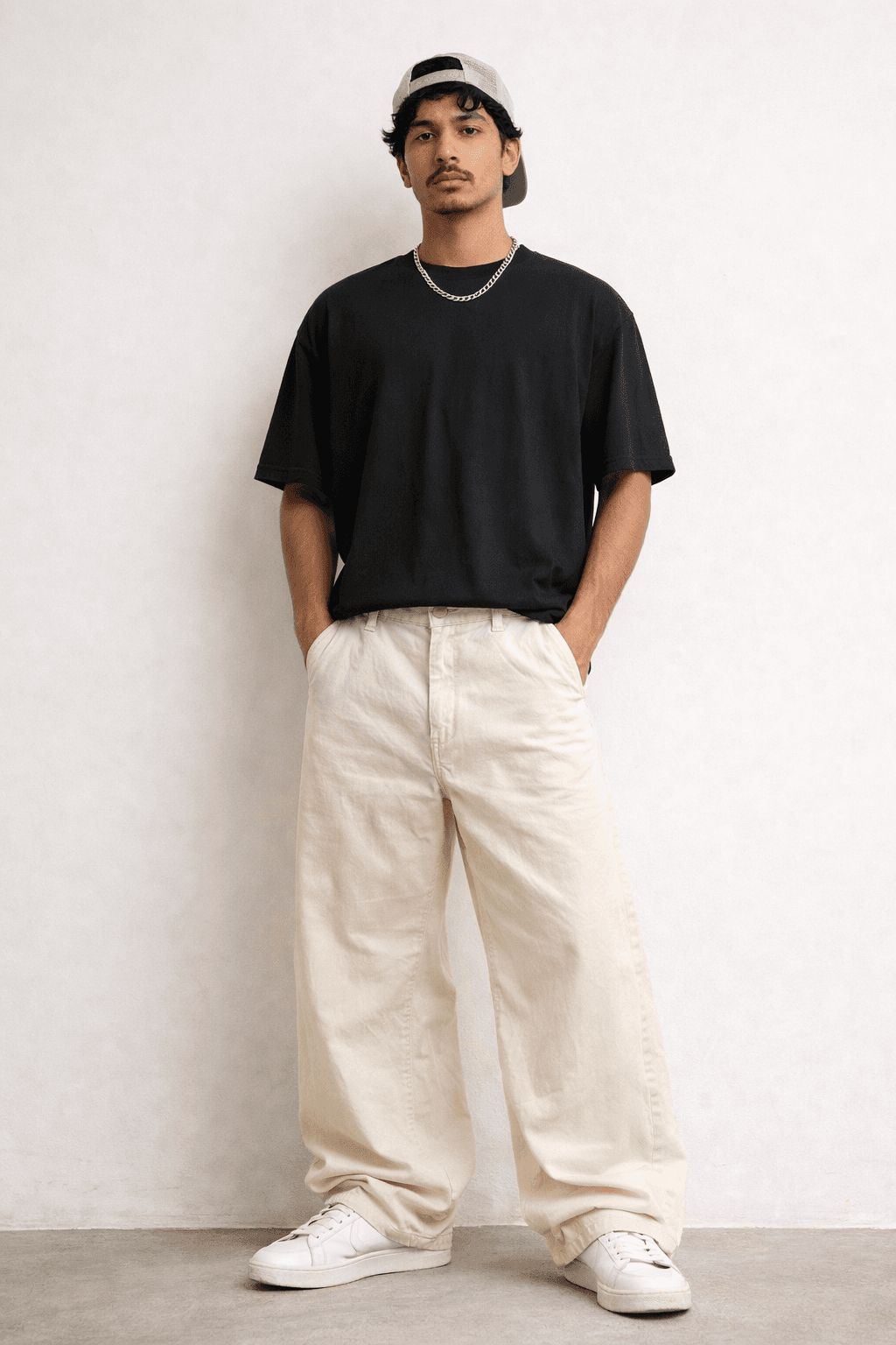 Branded thrift chinos India back view