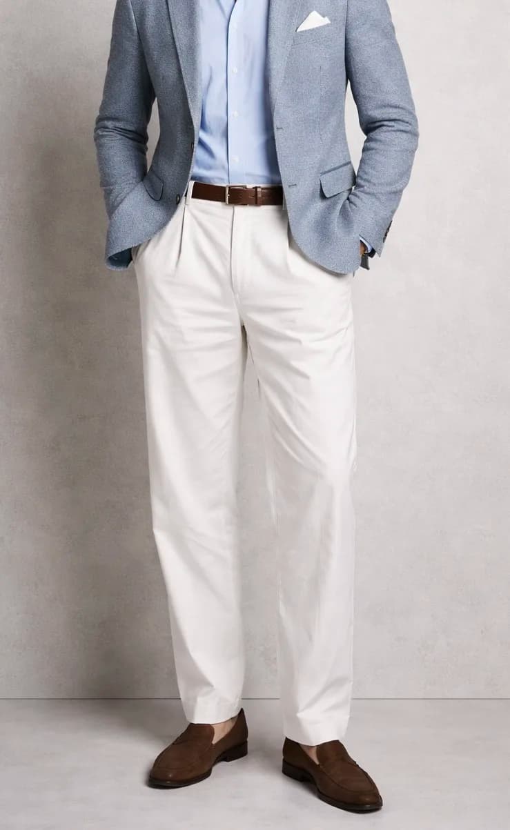 H&M original Skinny Fit Mens Formal pant White 38 thrift clothing India