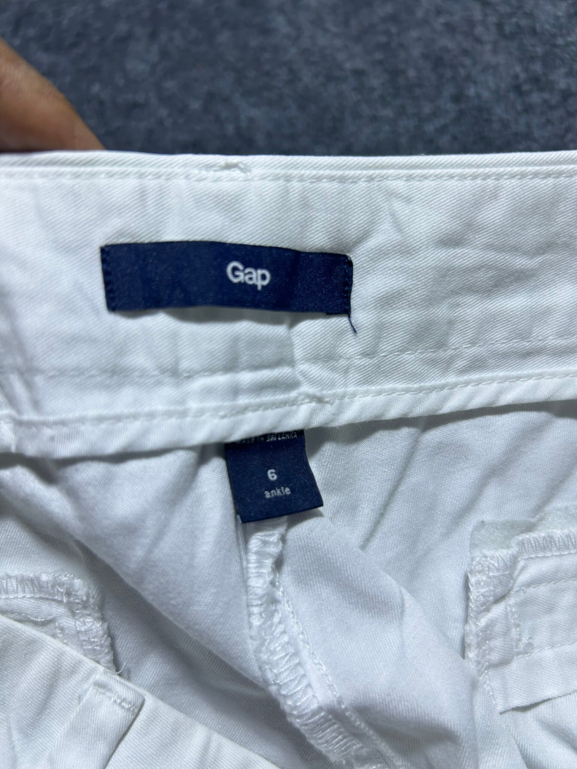 GAP thrift clothing India close-up