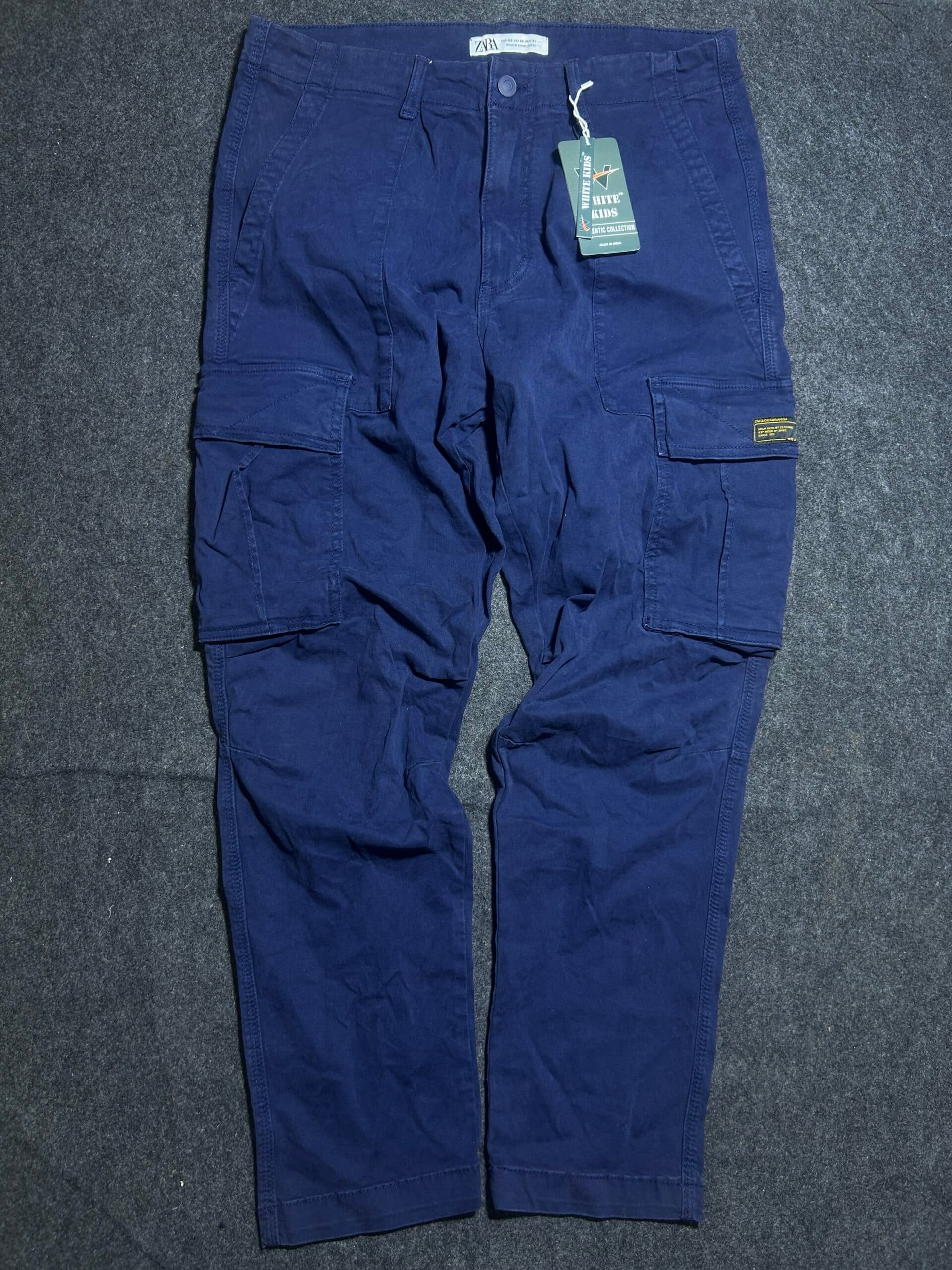 Zara thrift cargo pants India back view