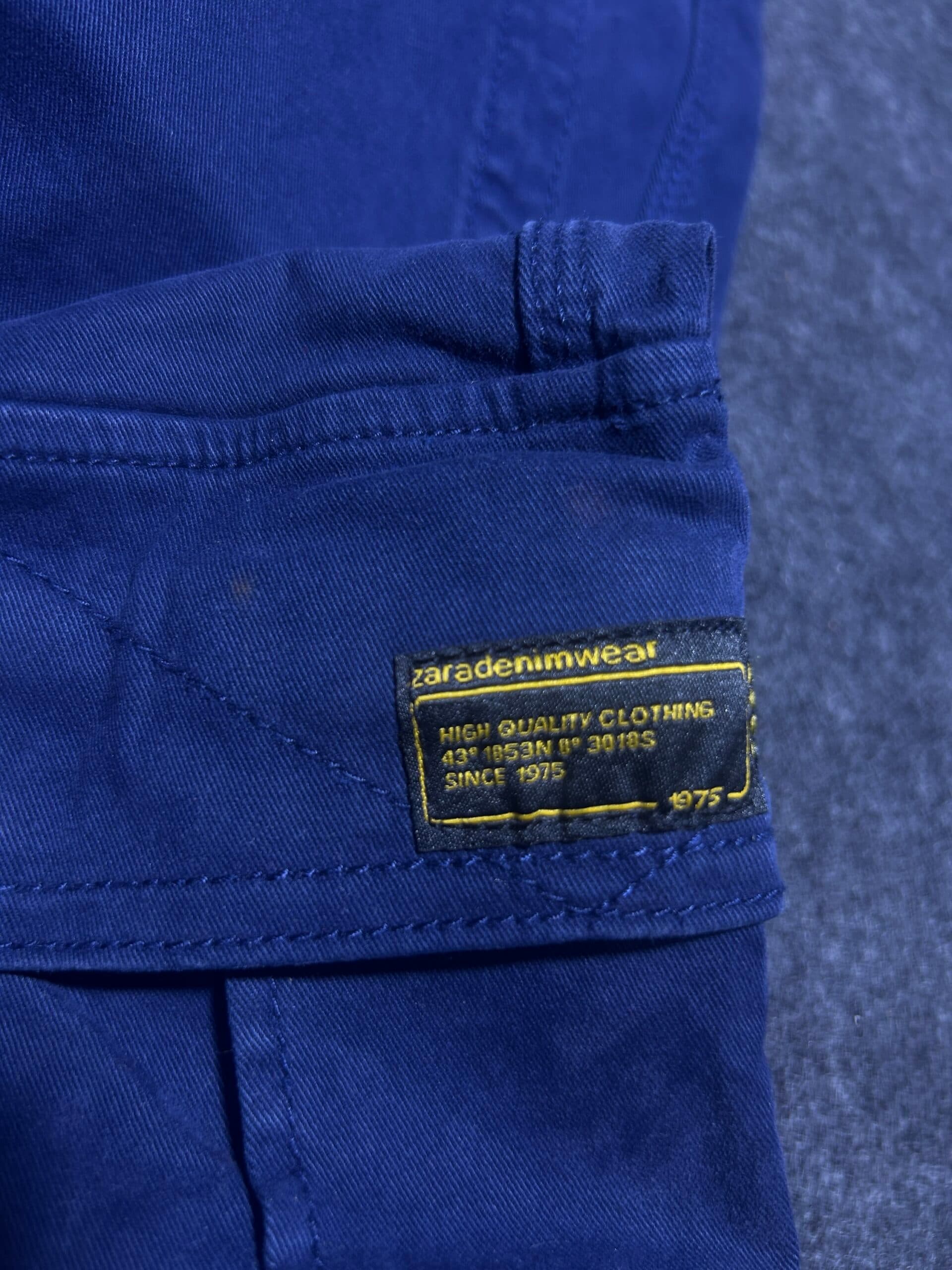 Zara thrift cargo pants India close-up