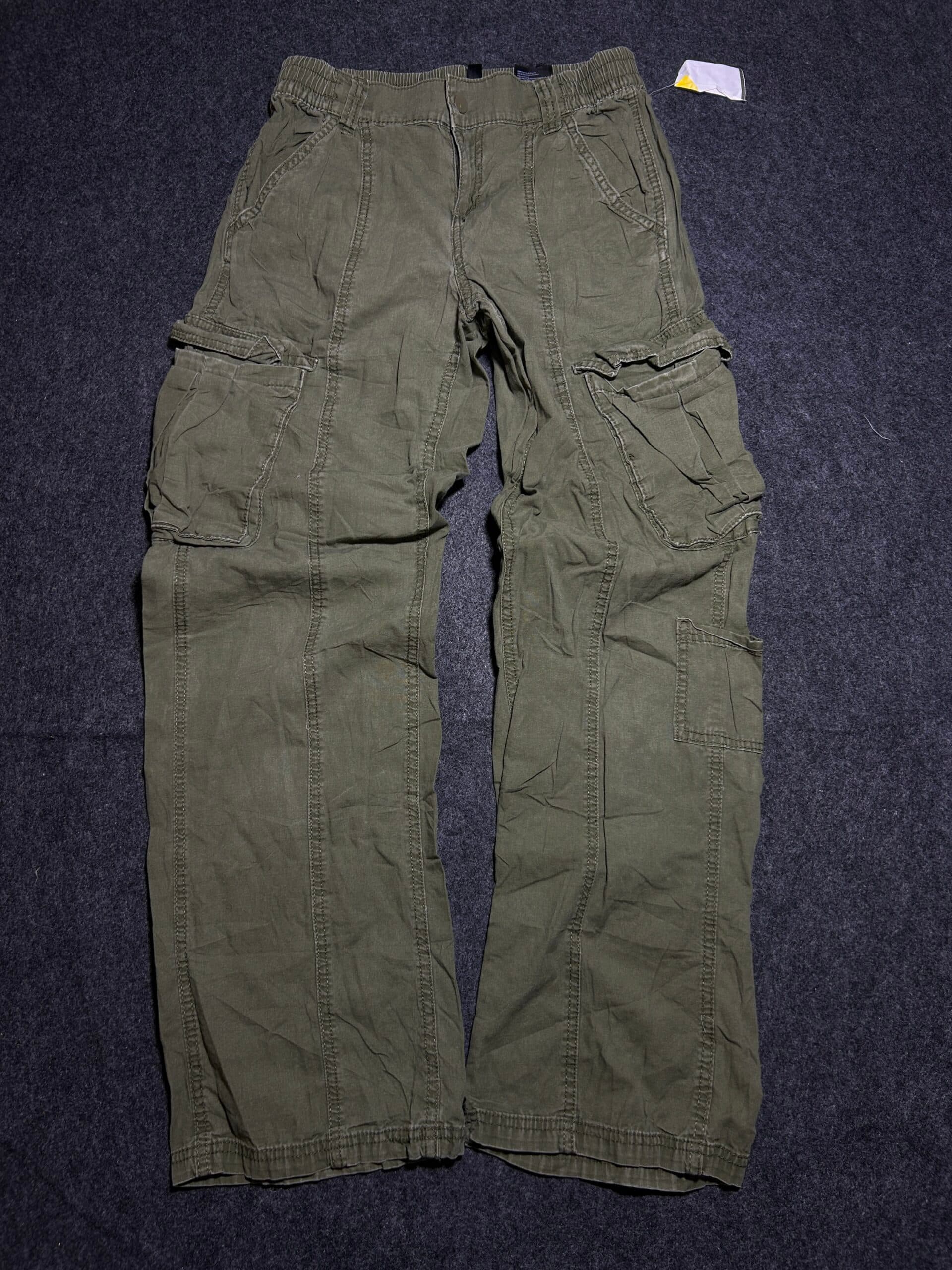 Branded thrift cargo pants India back view
