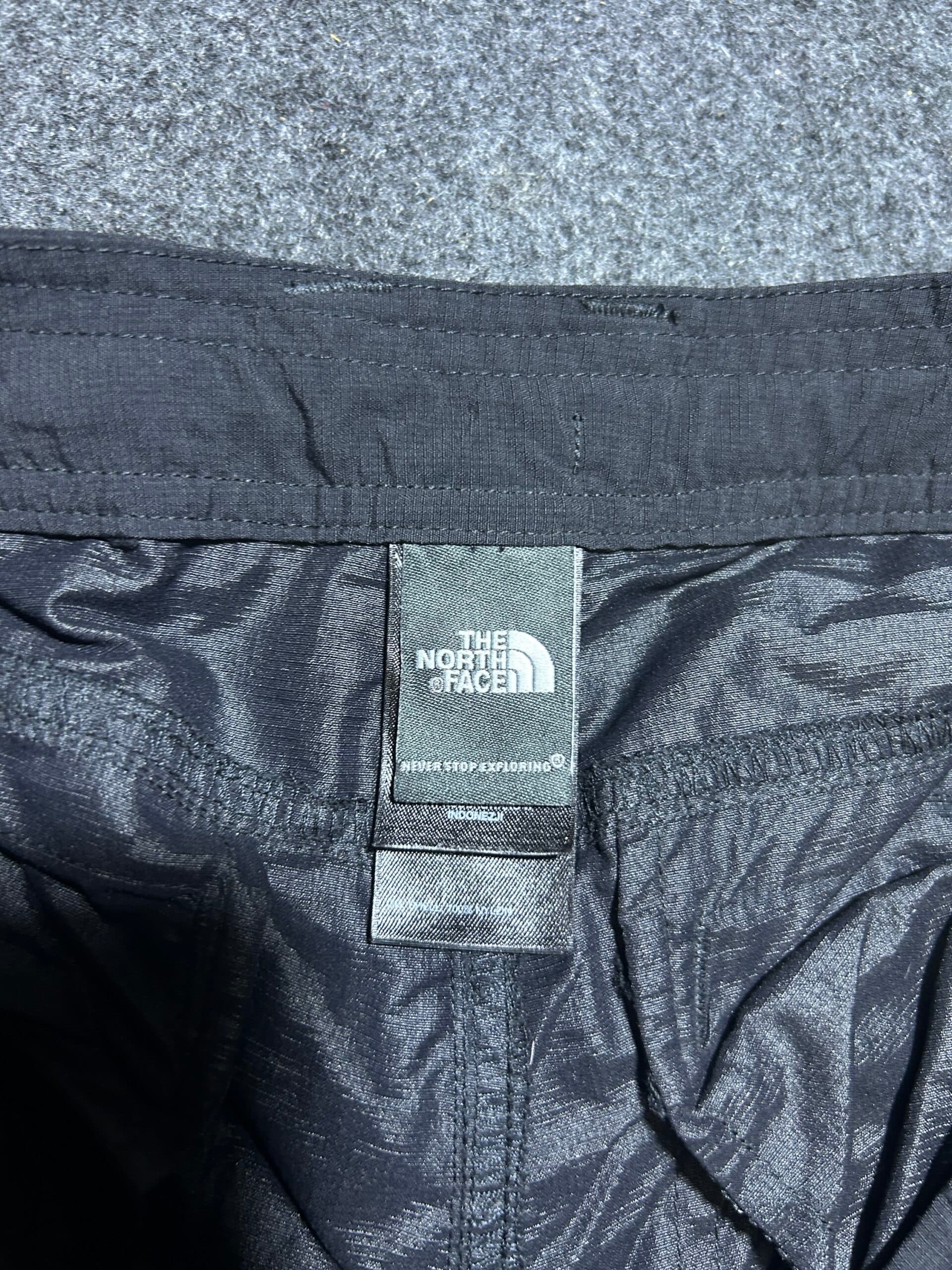 The North Face thrift shorts India close-up