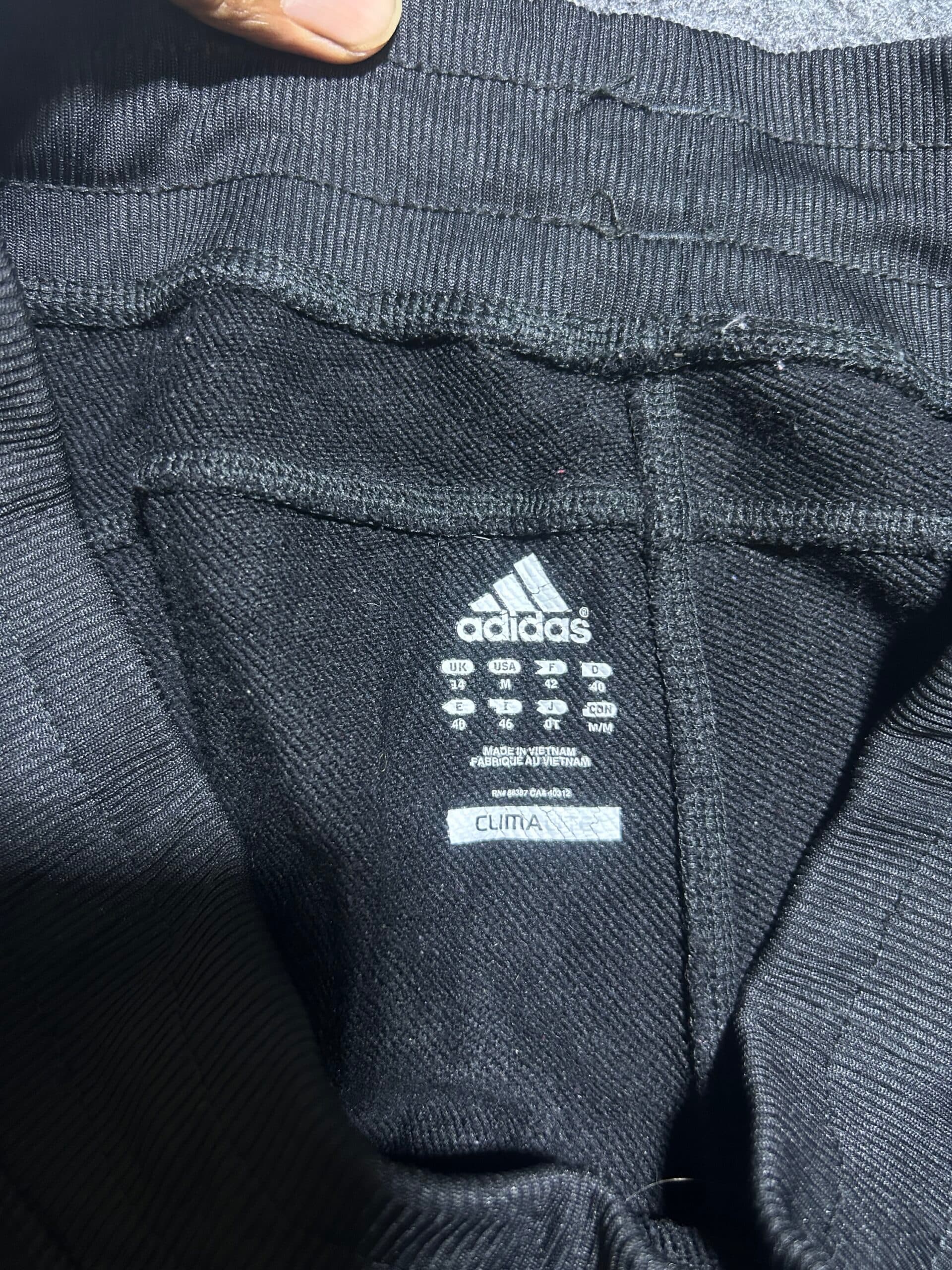 Adidas thrift track pants India detail view