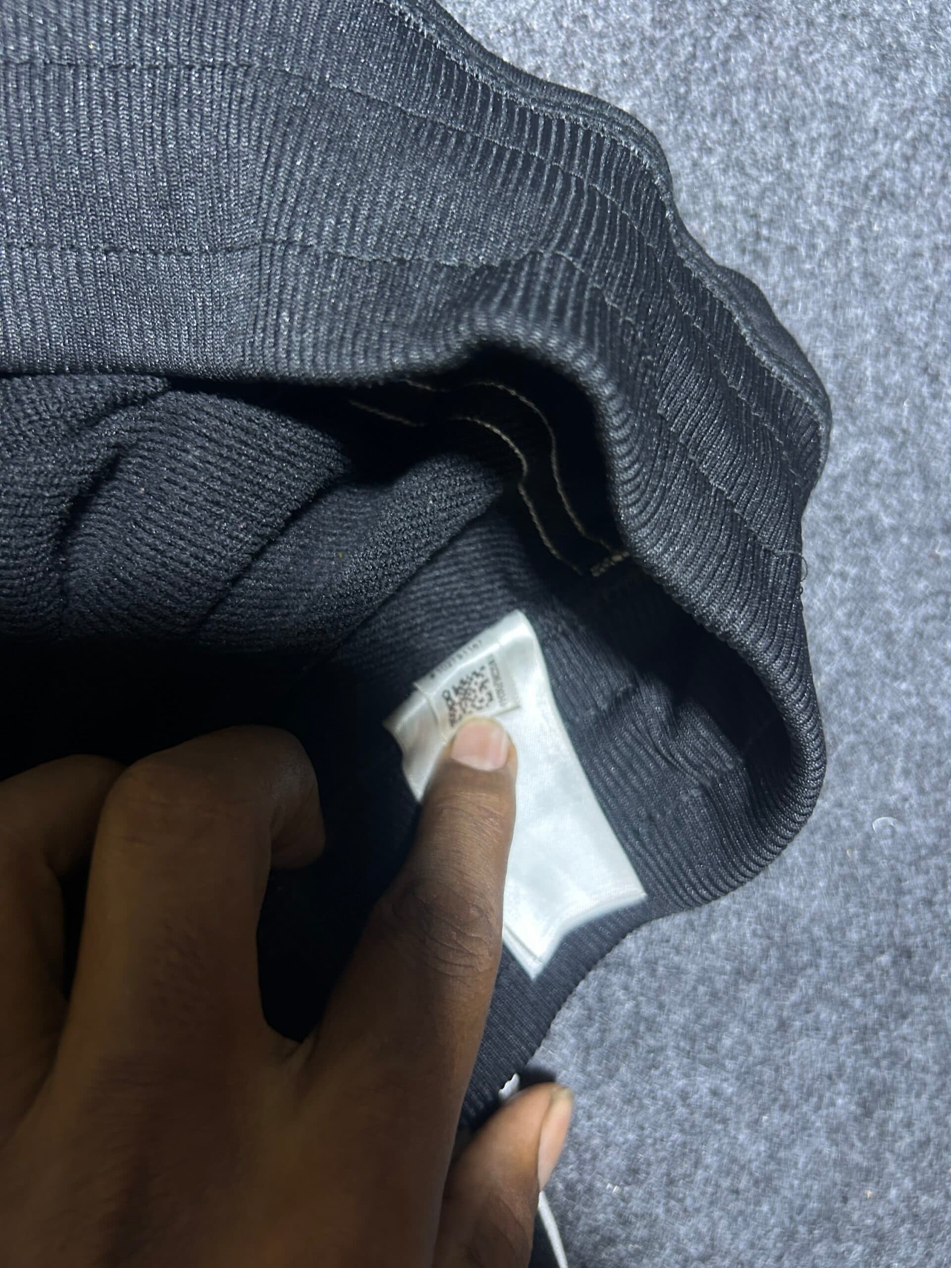 Adidas thrift track pants India close-up