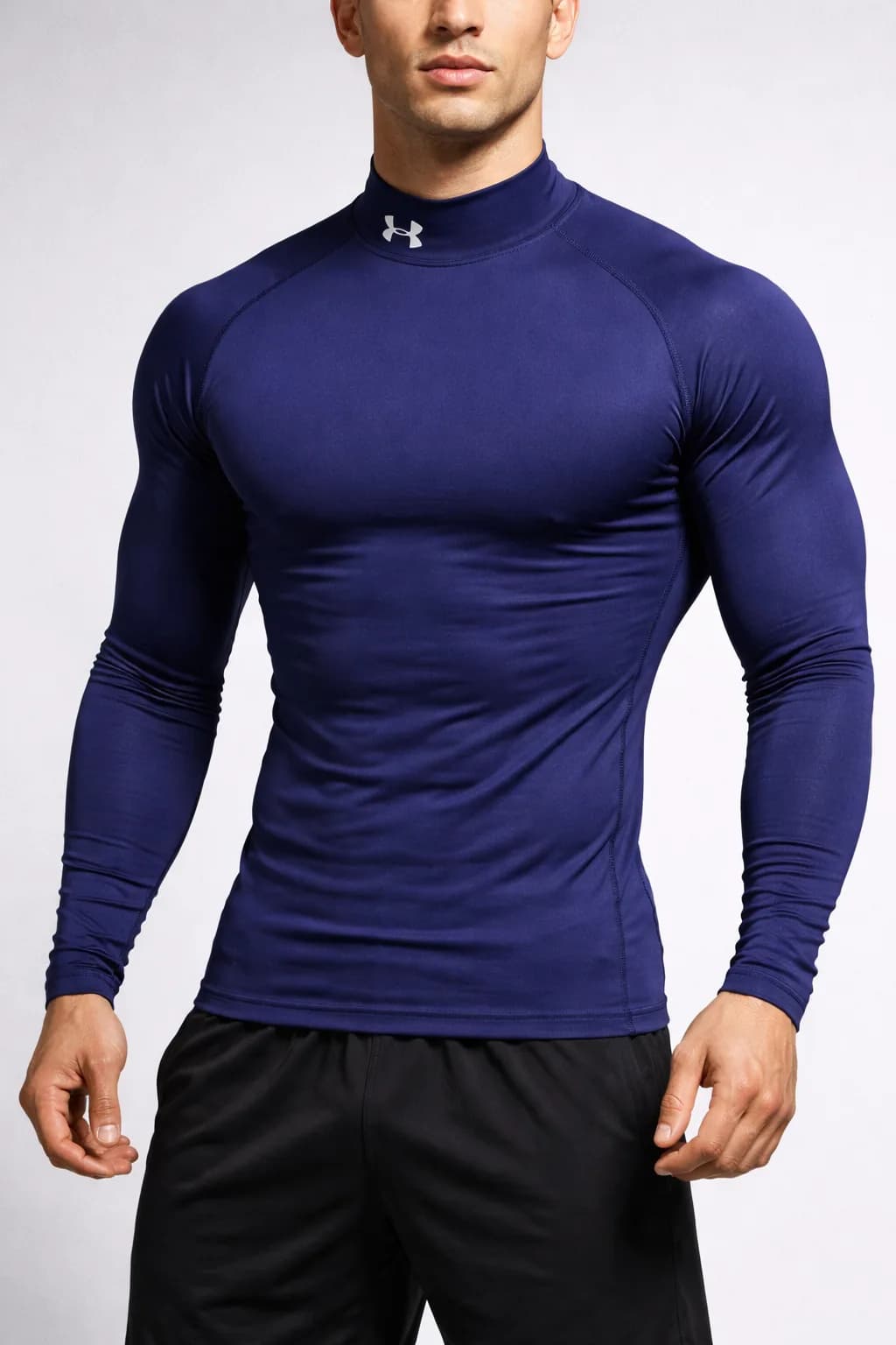 Under Armour Original Coldgear high neck Body fit Compression Navy S
