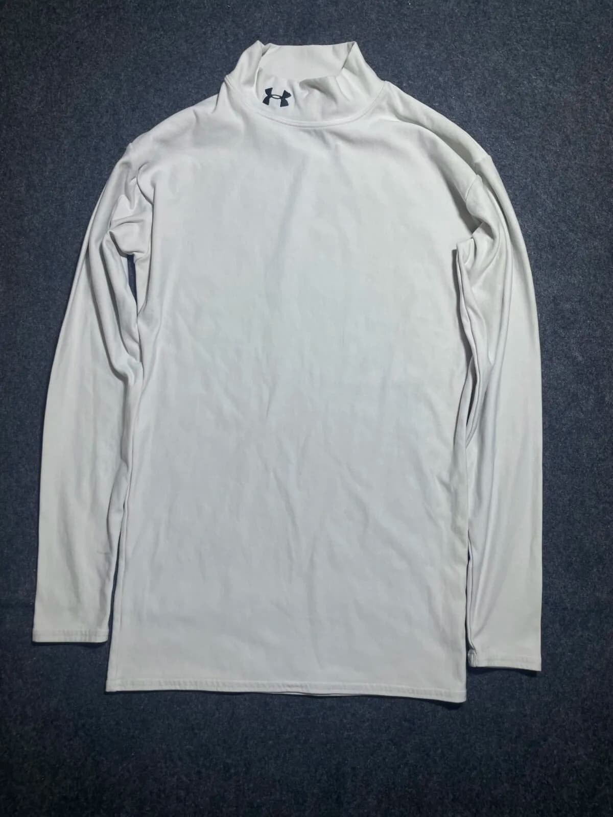 Under Armour Original Coldgear High Neck Compression Tshirt White M