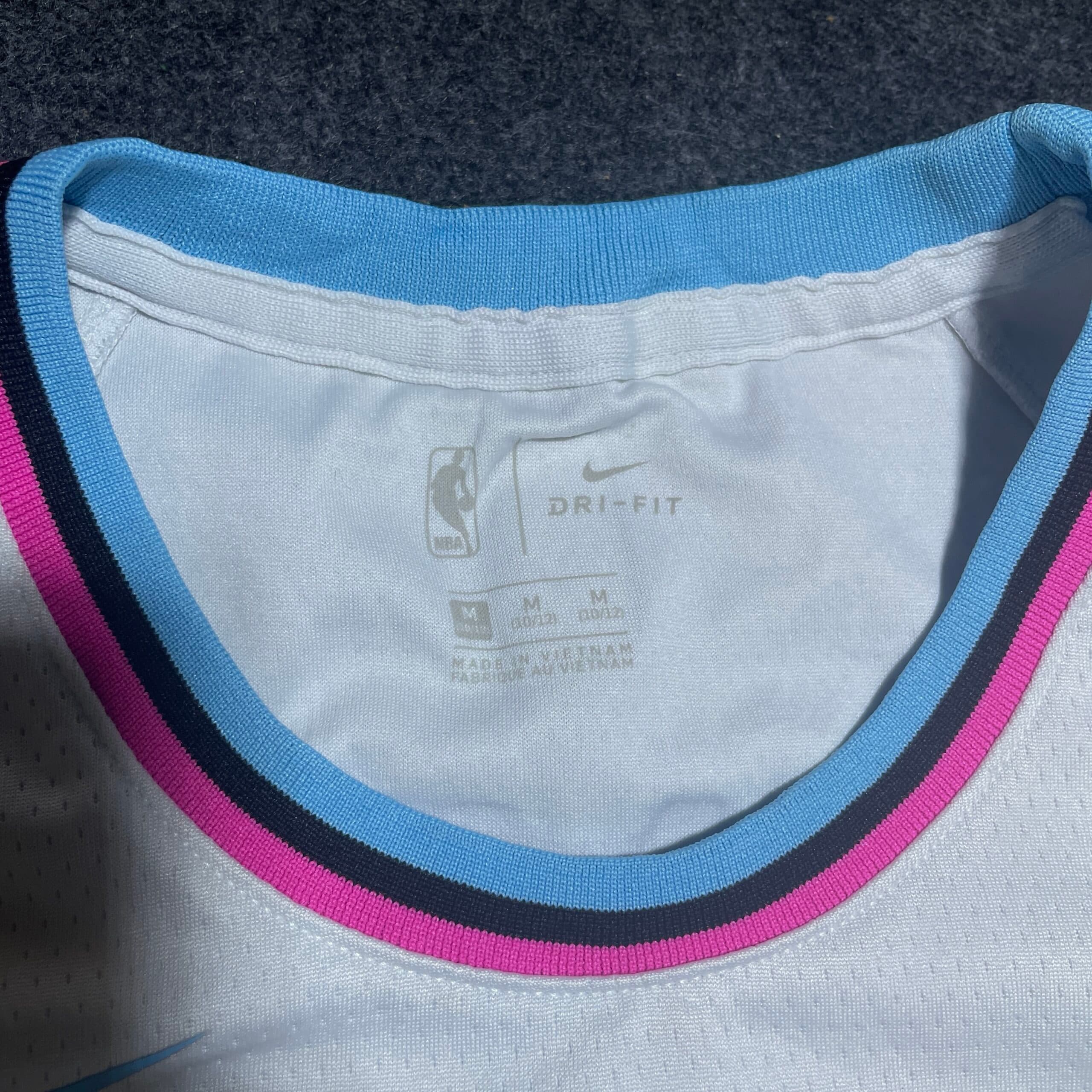 Nike Dri-FIT thrift basketball jersey India close-up