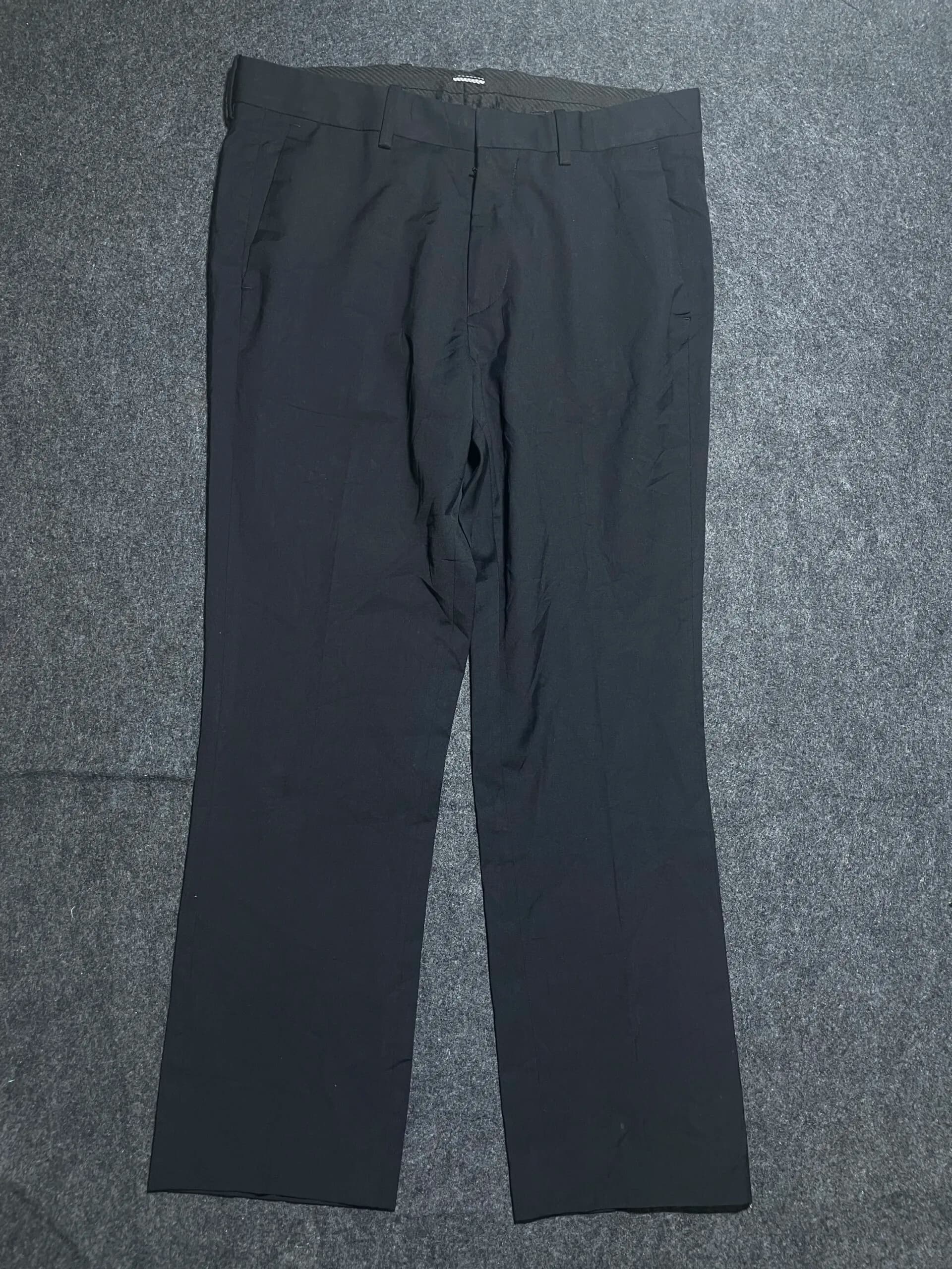 H&M Original Regular Fit Formal Pant Black M thrift clothing India back view