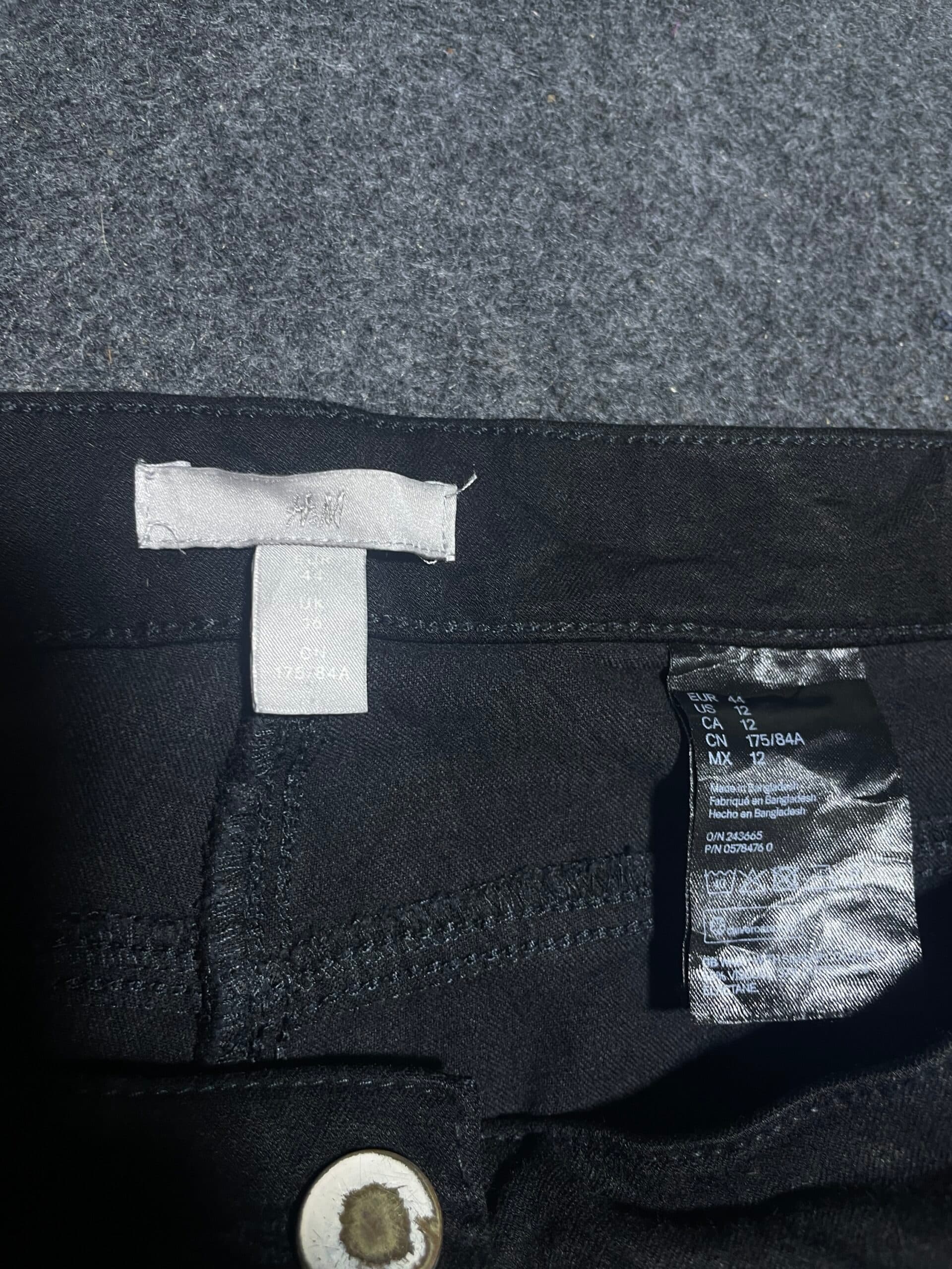 Branded thrift jeans India close-up