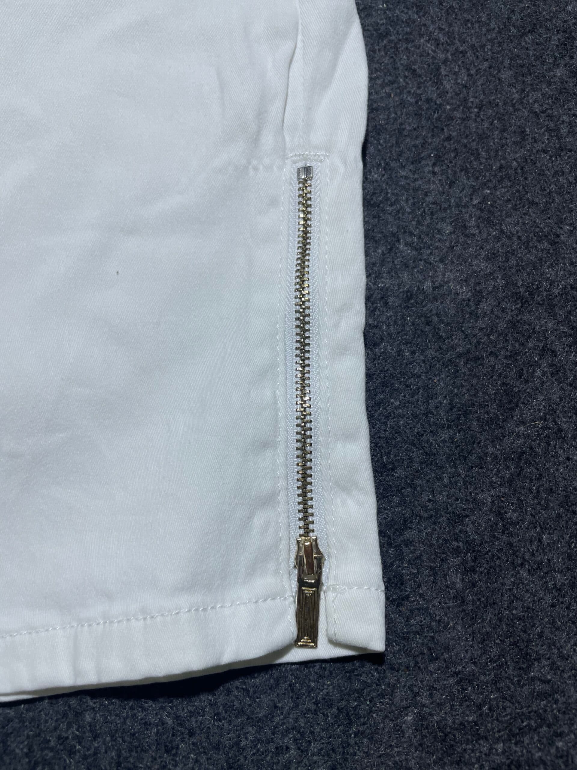 Branded thrift chinos India close-up