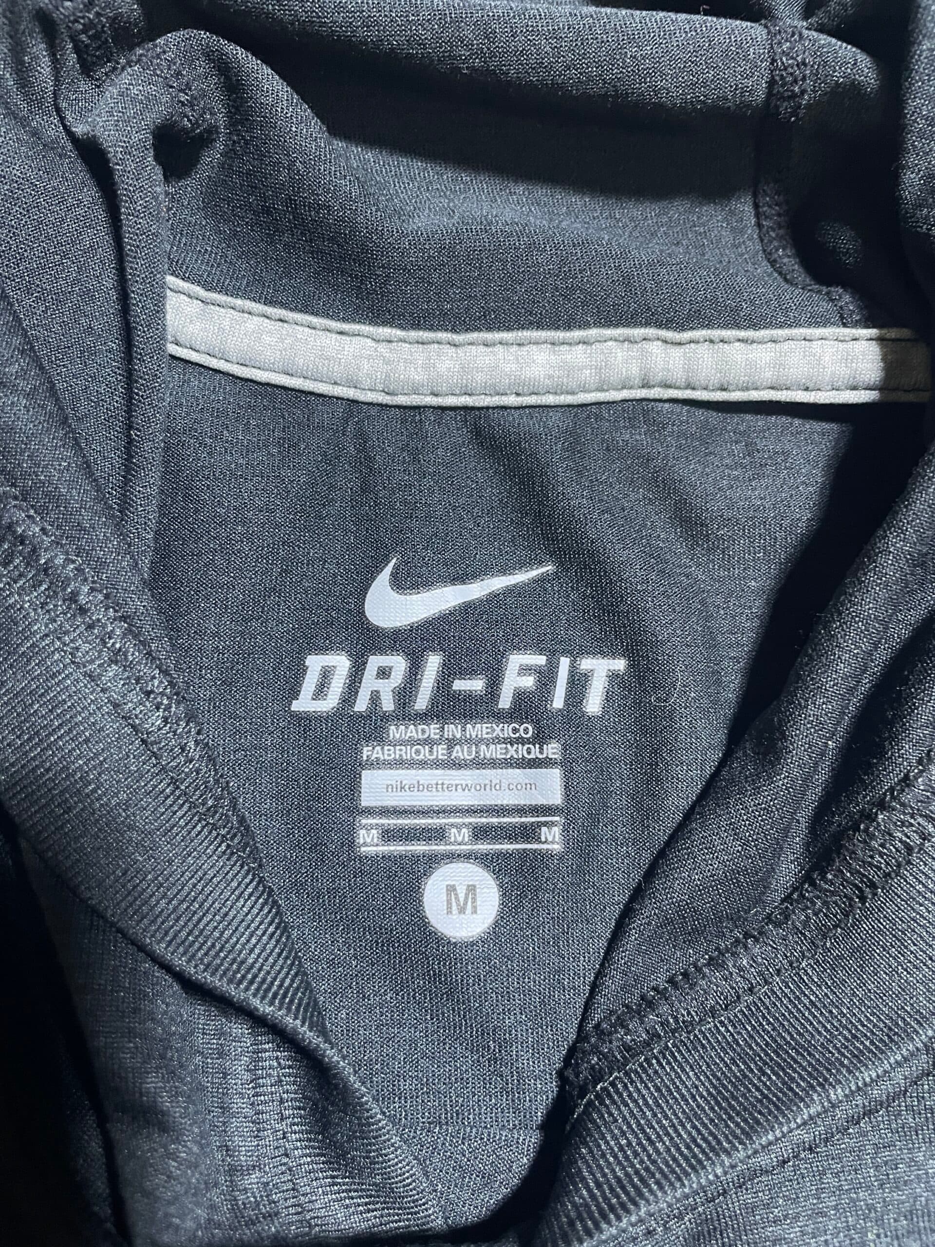 Nike Dri-FIT thrift t-shirt India close-up