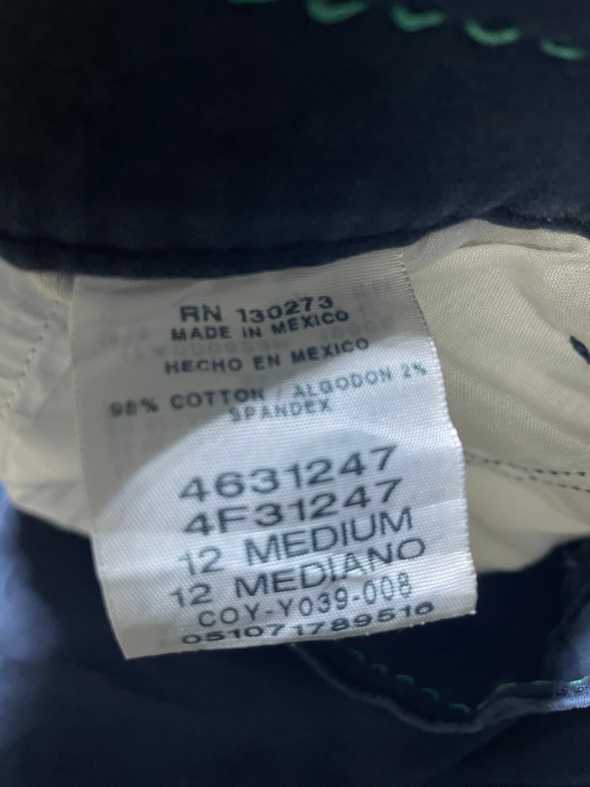 Lee Original All Day Pant Navy M thrift clothing India close-up