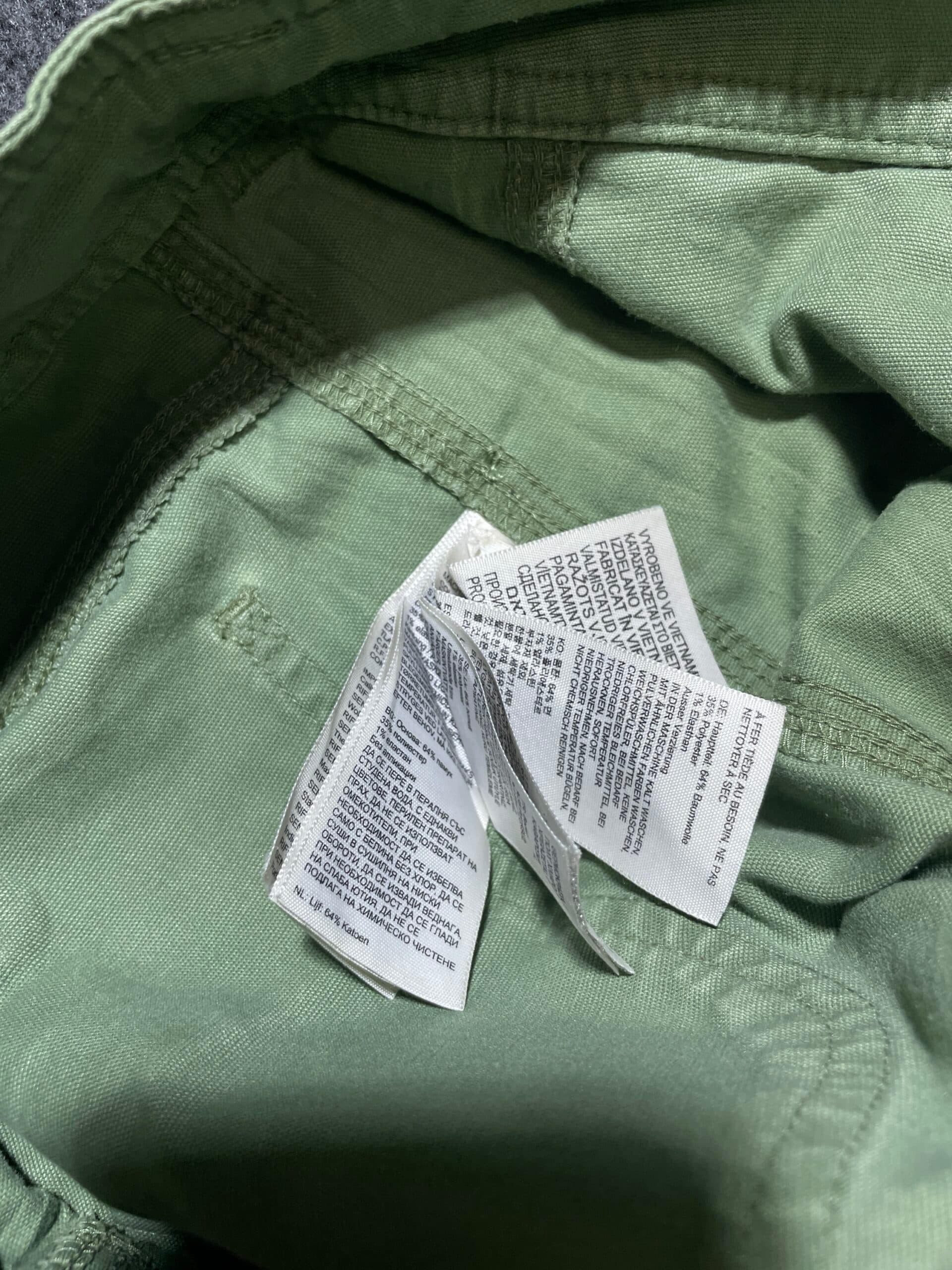 Branded thrift trousers India close-up