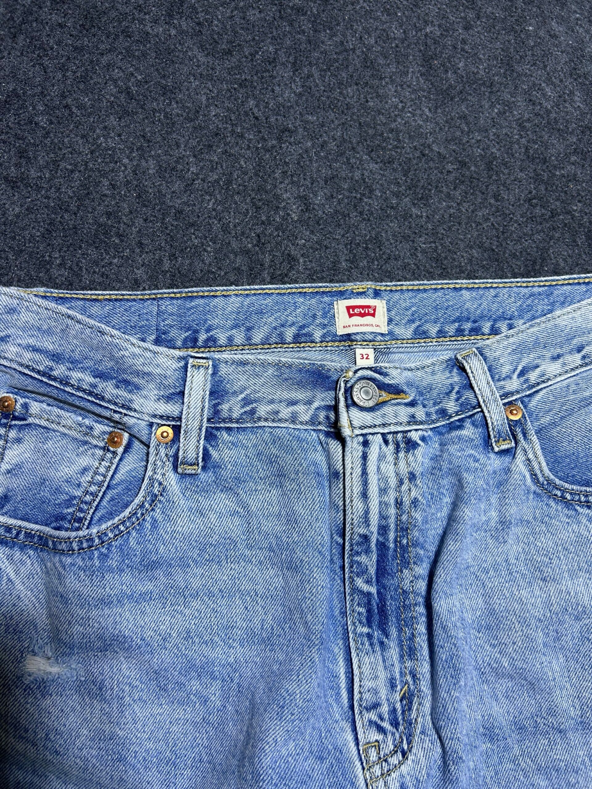 Branded thrift jeans India close-up