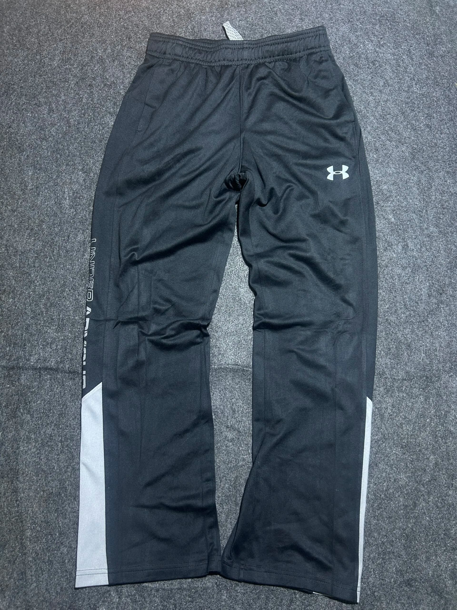 Under Armour Performance Track Pants Black/Grey | Slim Athletic Fit | 26-30
