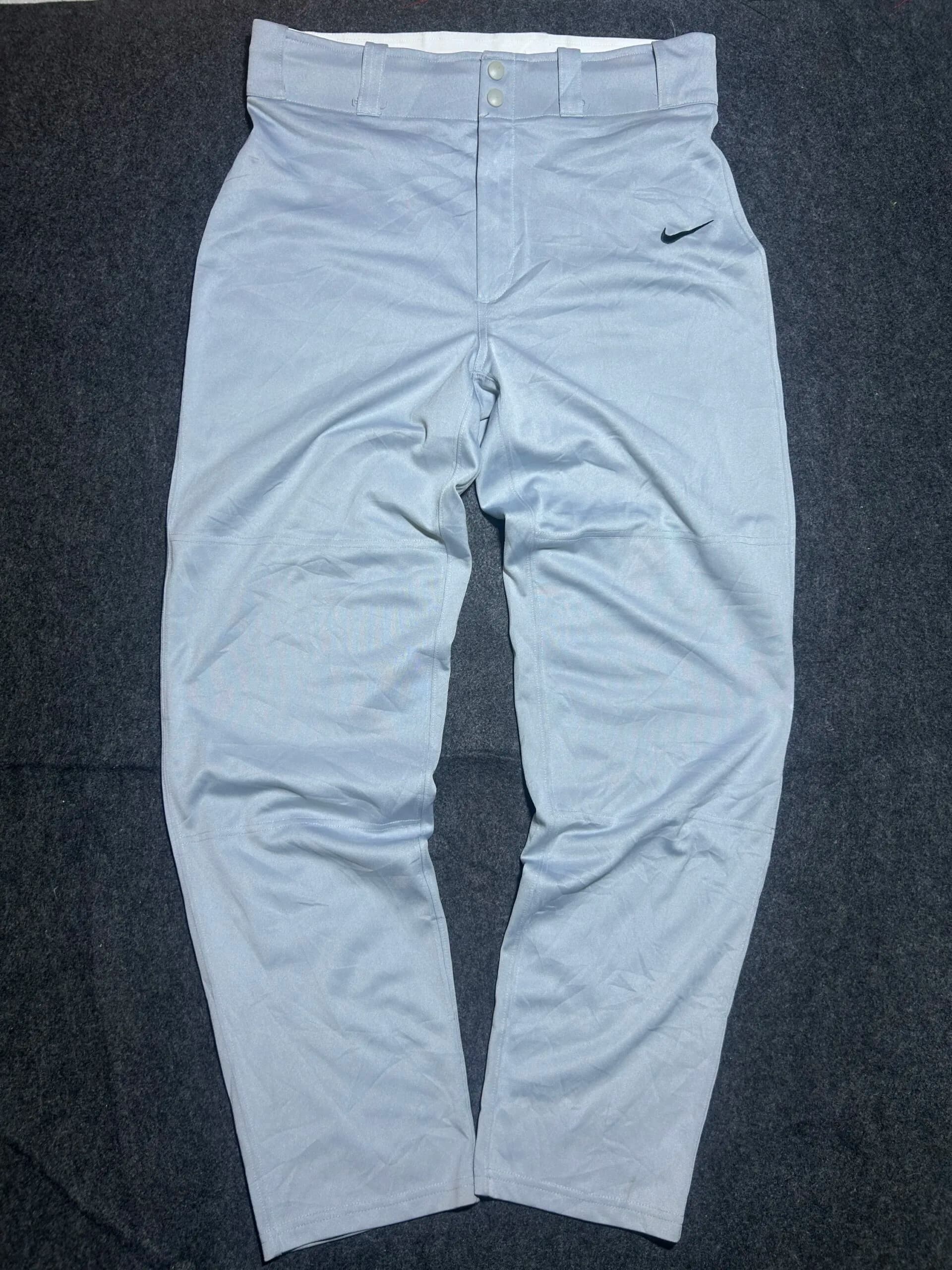 Nike Dri-FIT Performance Pants – Light Grey | Athletic Slim Fit | 34