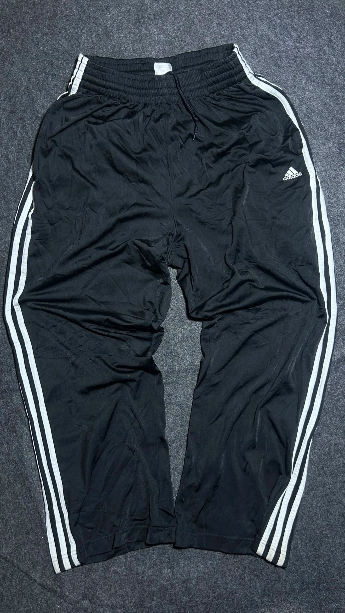 Adidas Original  Baggy Track Pant | 3 Strips | Black | 26-32 stretch | Unisex